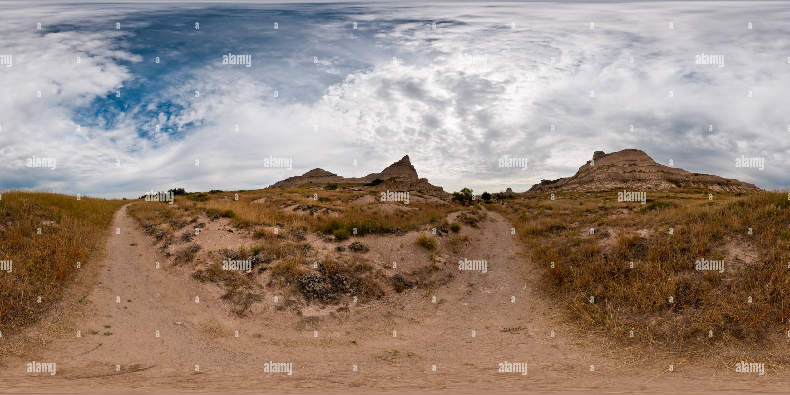 360° view of Scotts Bluff, Mitchell Pass, Nebraska Alamy