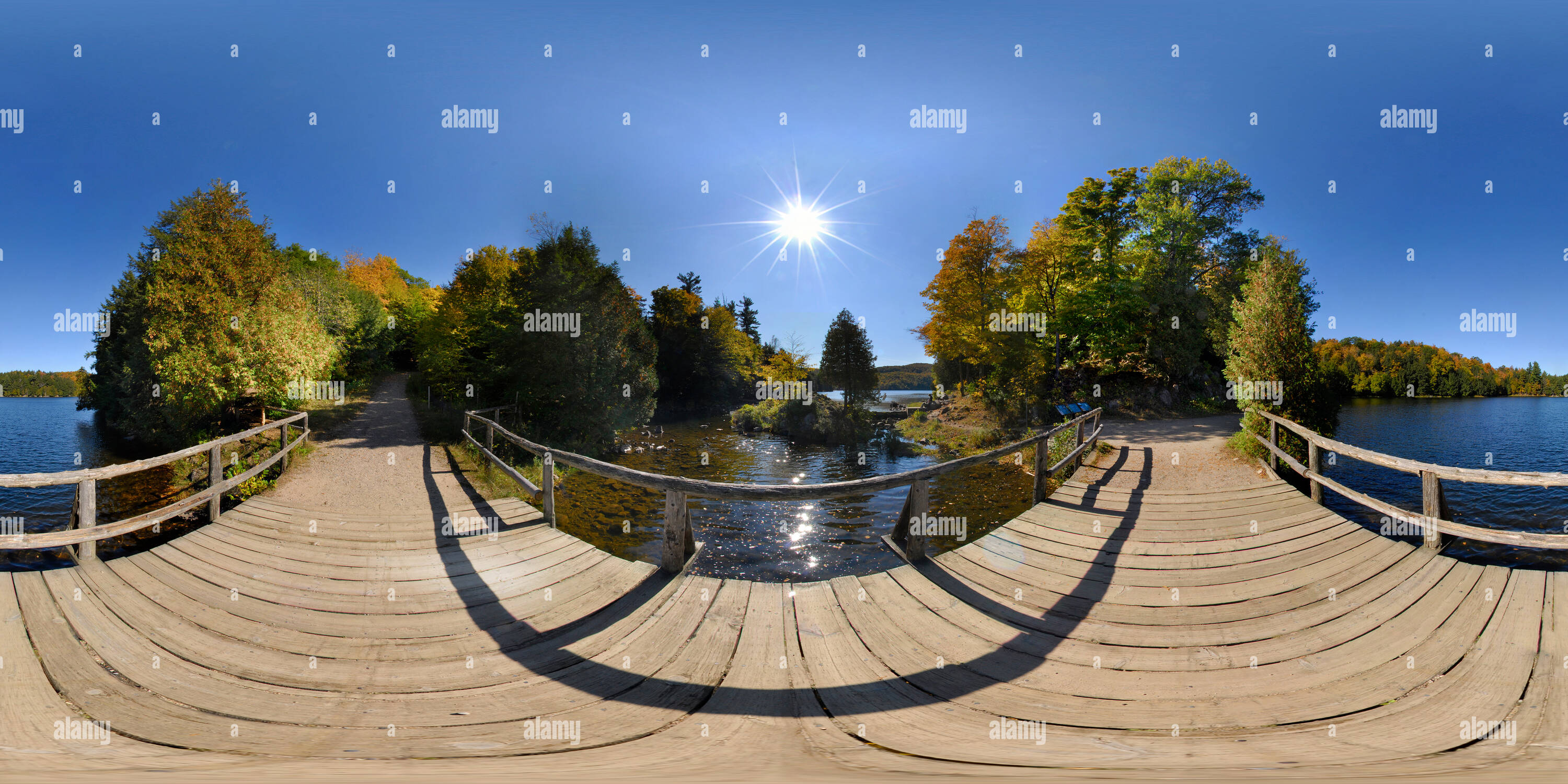 360 degree panoramic view of Lac Meech, Quebec