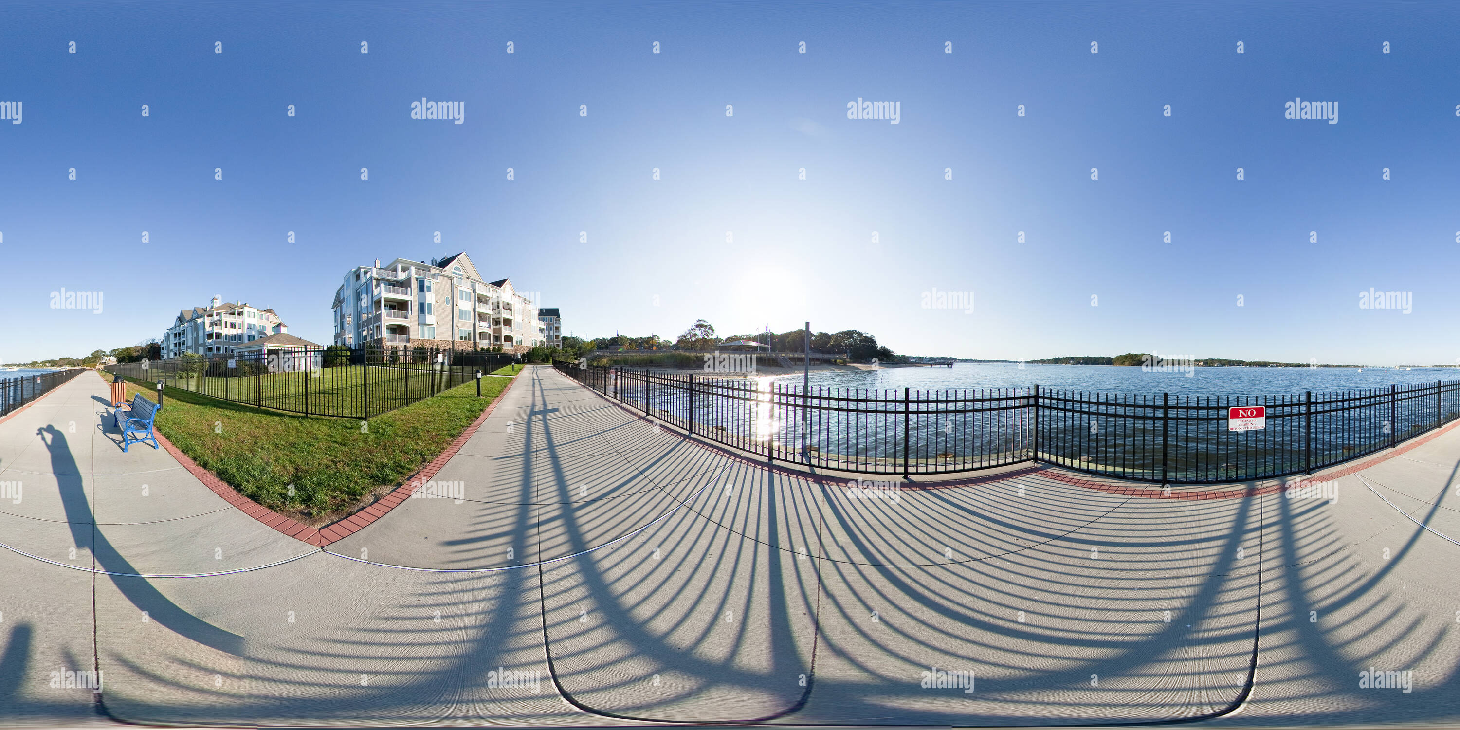 360° view of Manasquan River from The Waters Edge Condos Alamy