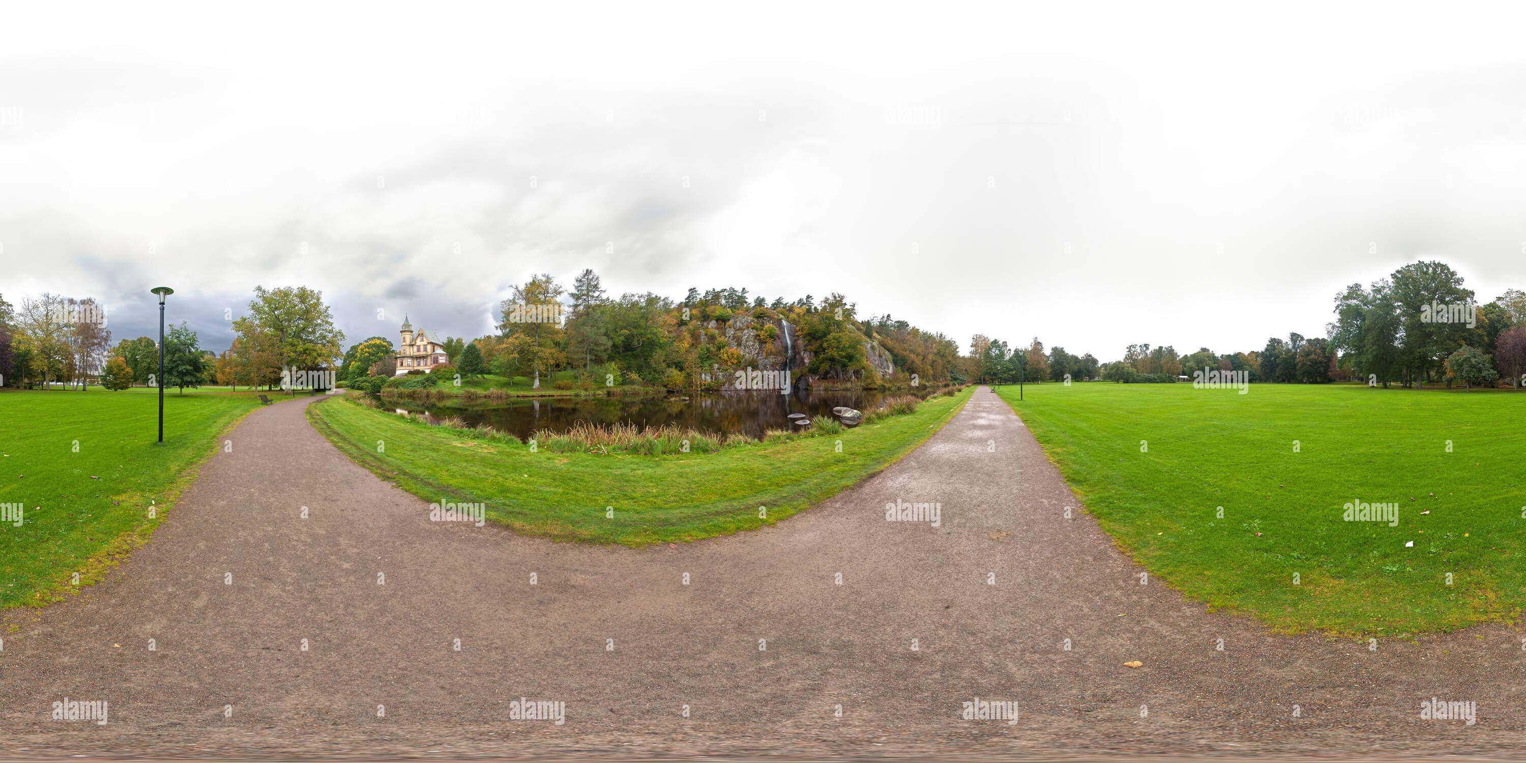 360 degree panoramic view of Ronneby Brunnspark