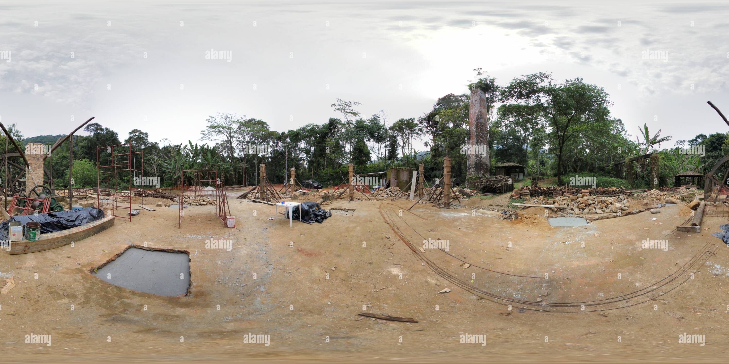 360 degree panoramic view of Casa da Farinha em reformas