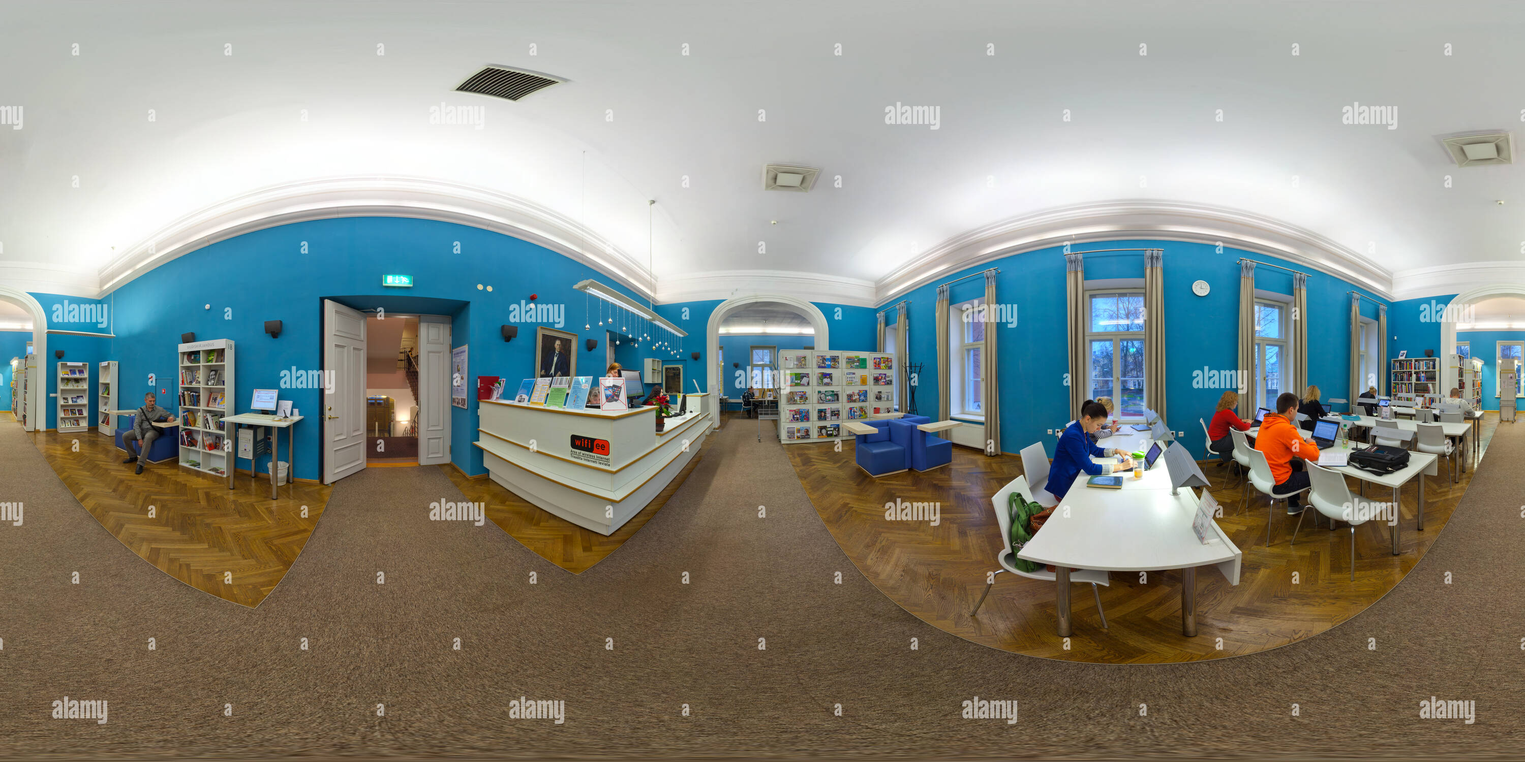 360° view of Tallinn Central Library (2th floor - Alamy