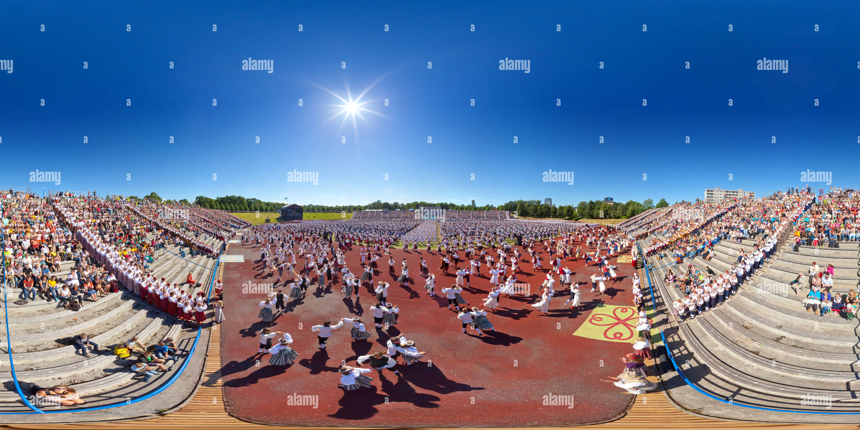 360 degree panoramic view of XIX Estonian Dance Celebration
