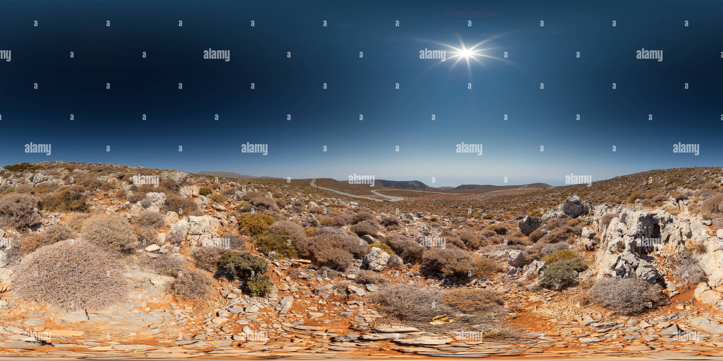 360° view of Stone desert in Lefki, Crete Alamy