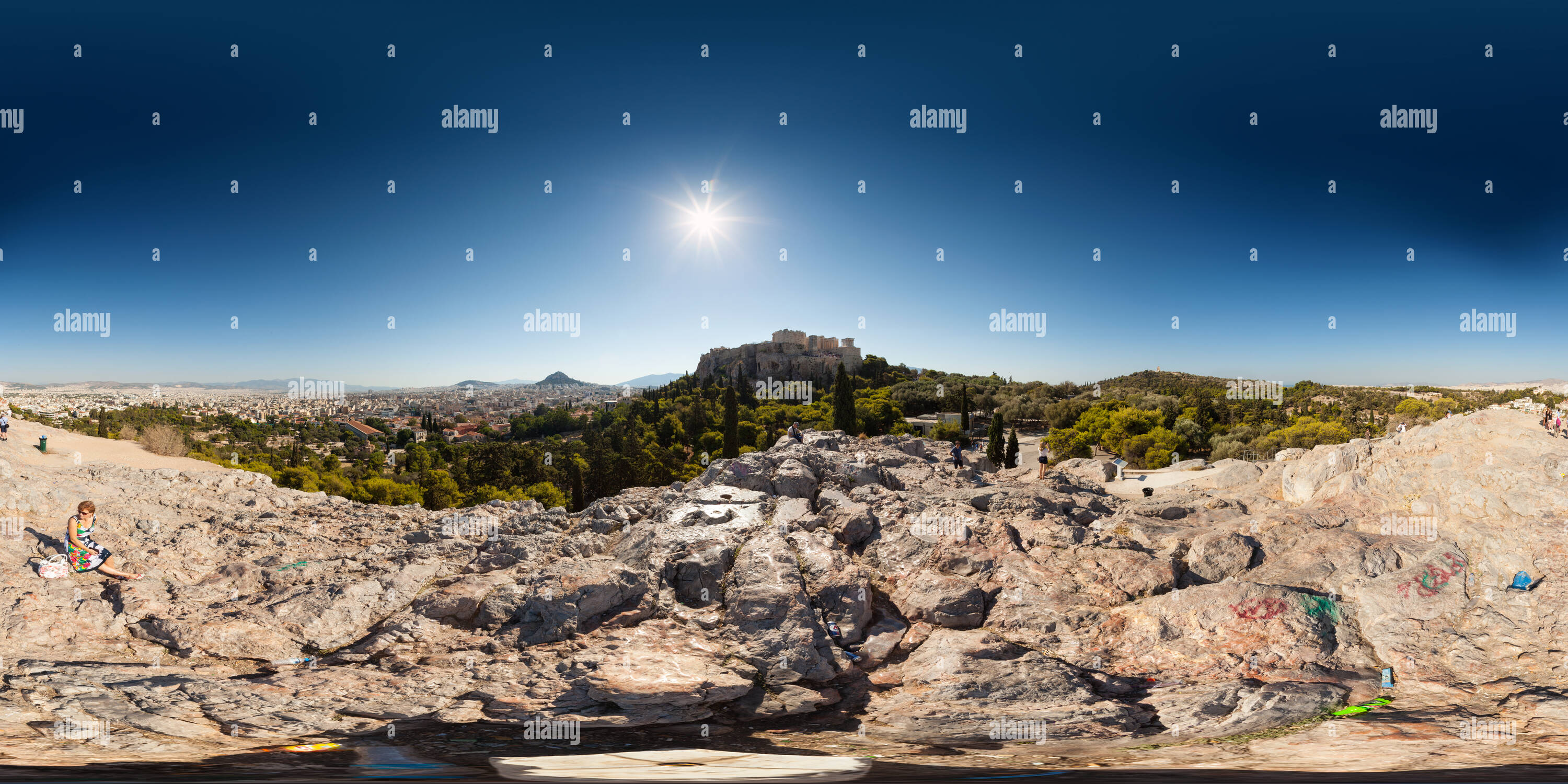 360° view of Areopagus Hill (Mars Hill Alamy