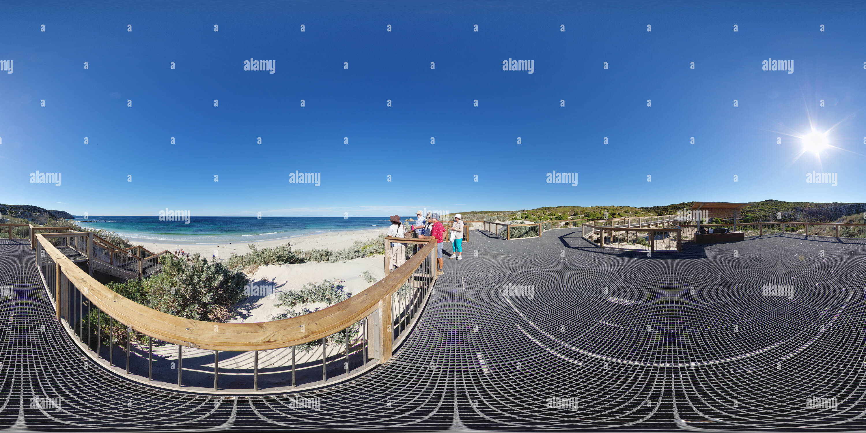 360° view of Seal Bay Tour Platform Alamy