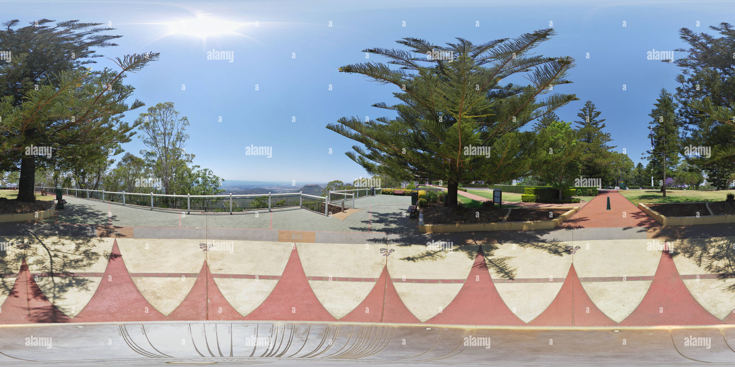 360° view of Picnic Point in Toowoomba Alamy