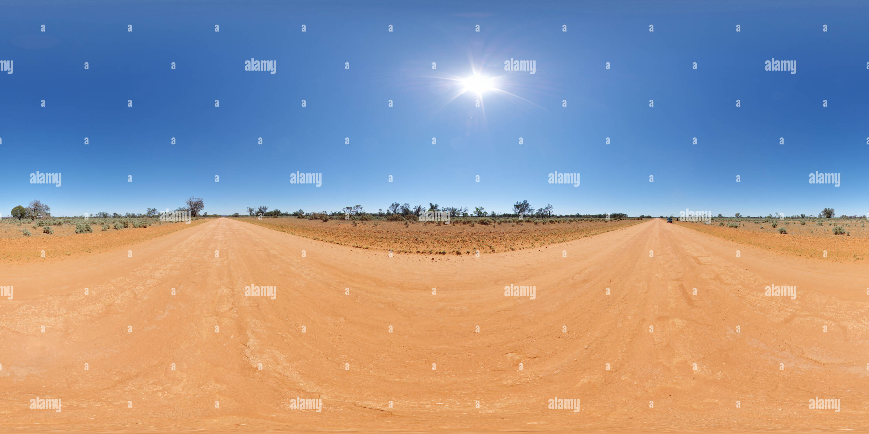 360° view of Cobb Highway in Outback New South Wales Alamy