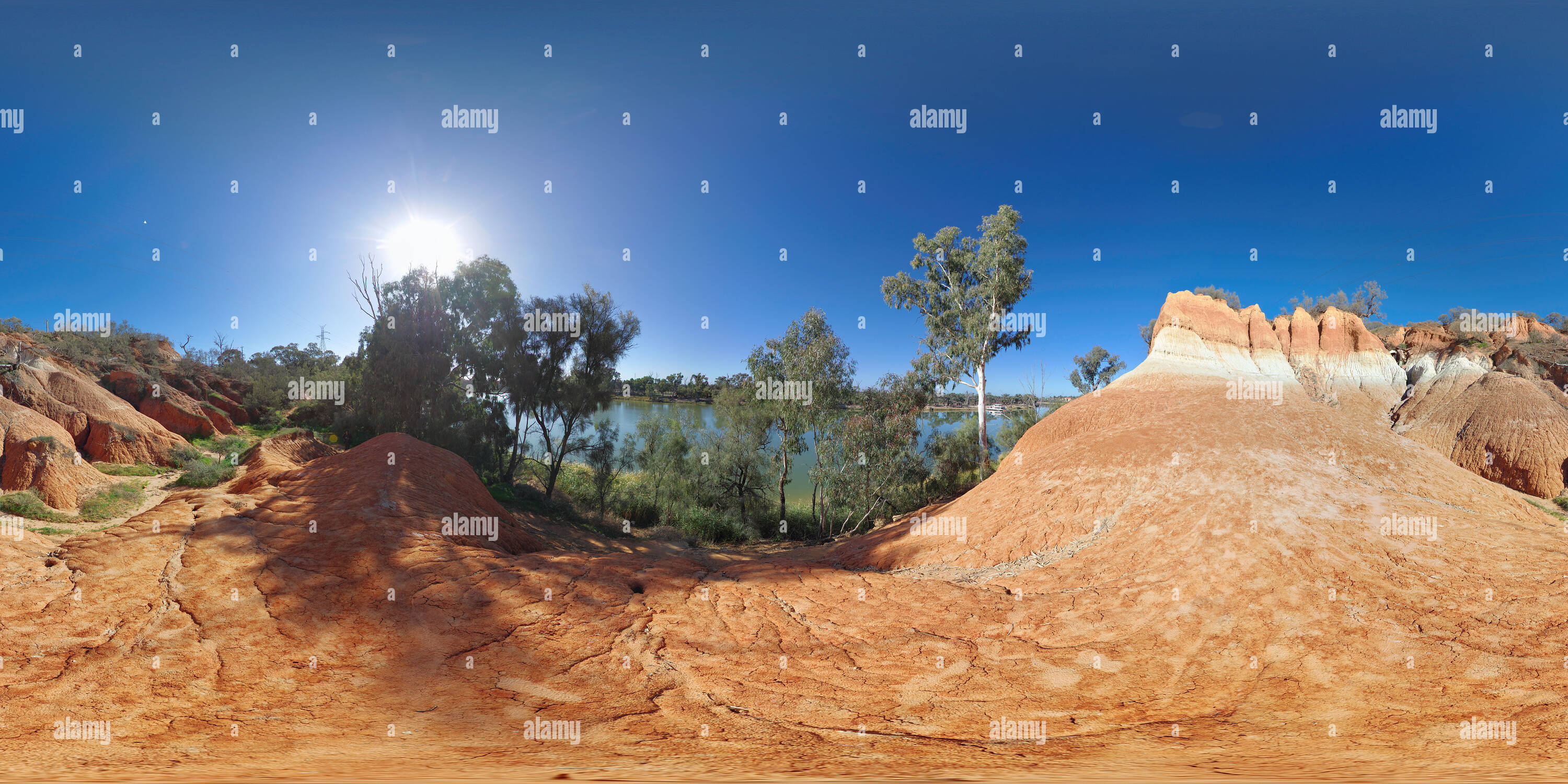 360° view of Red Cliffs near Red Cliffs township Alamy