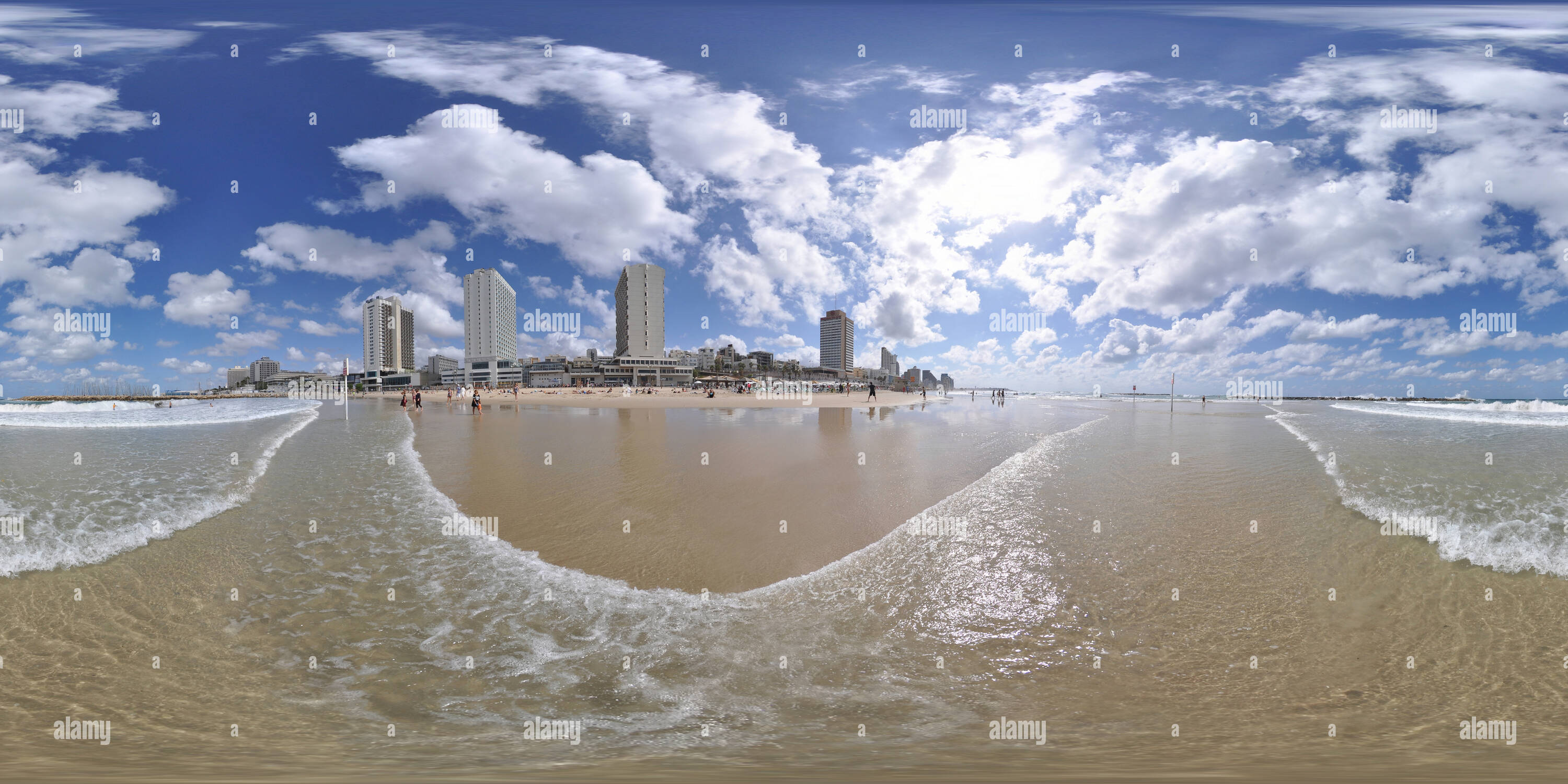 360 View Of Tel Aviv Beach Alamy   Tel Aviv Beach PMT3MP 