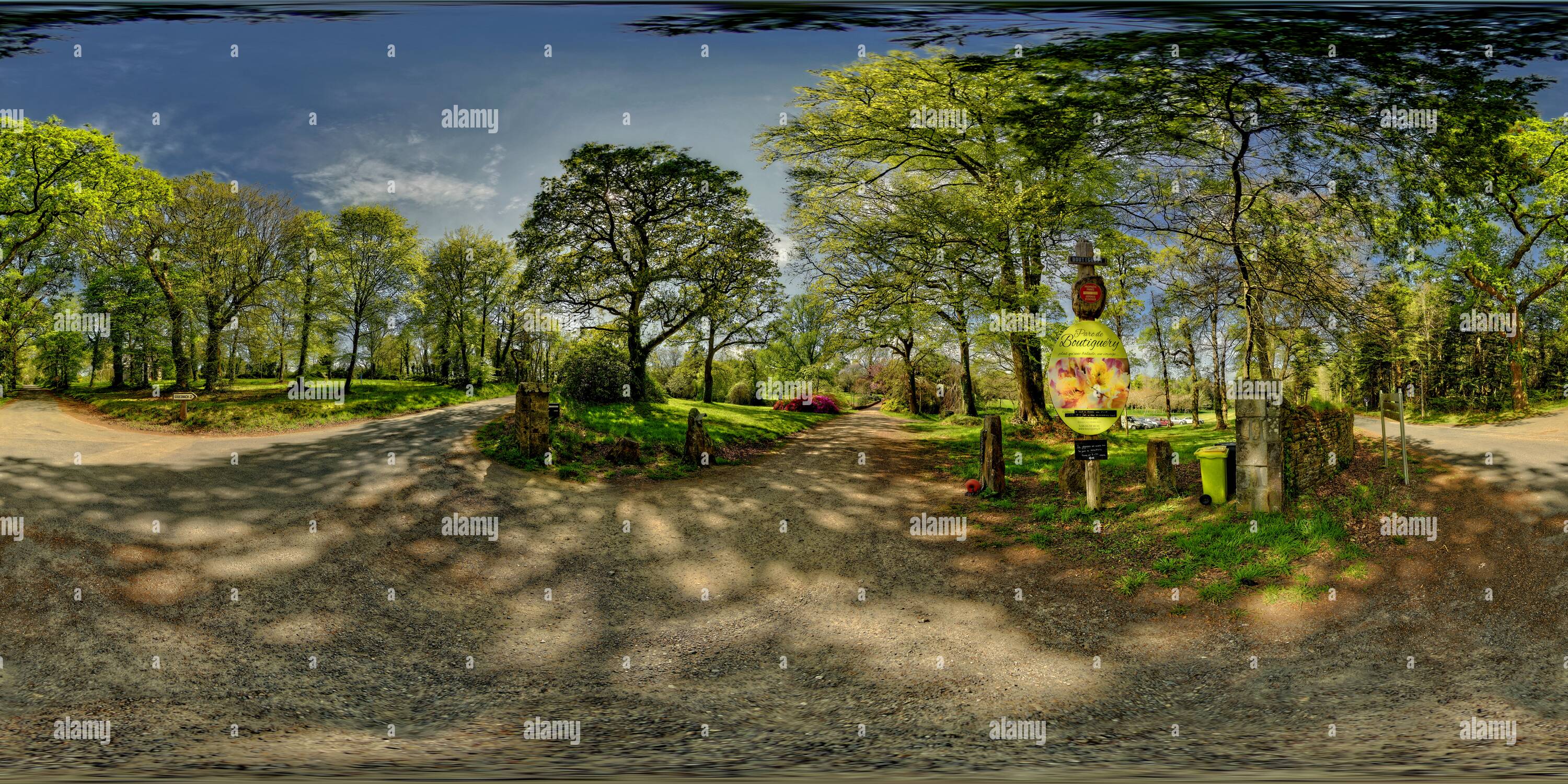 360 degree panoramic view of Parc de Boutiguery Gouesnach Finistere France 1223