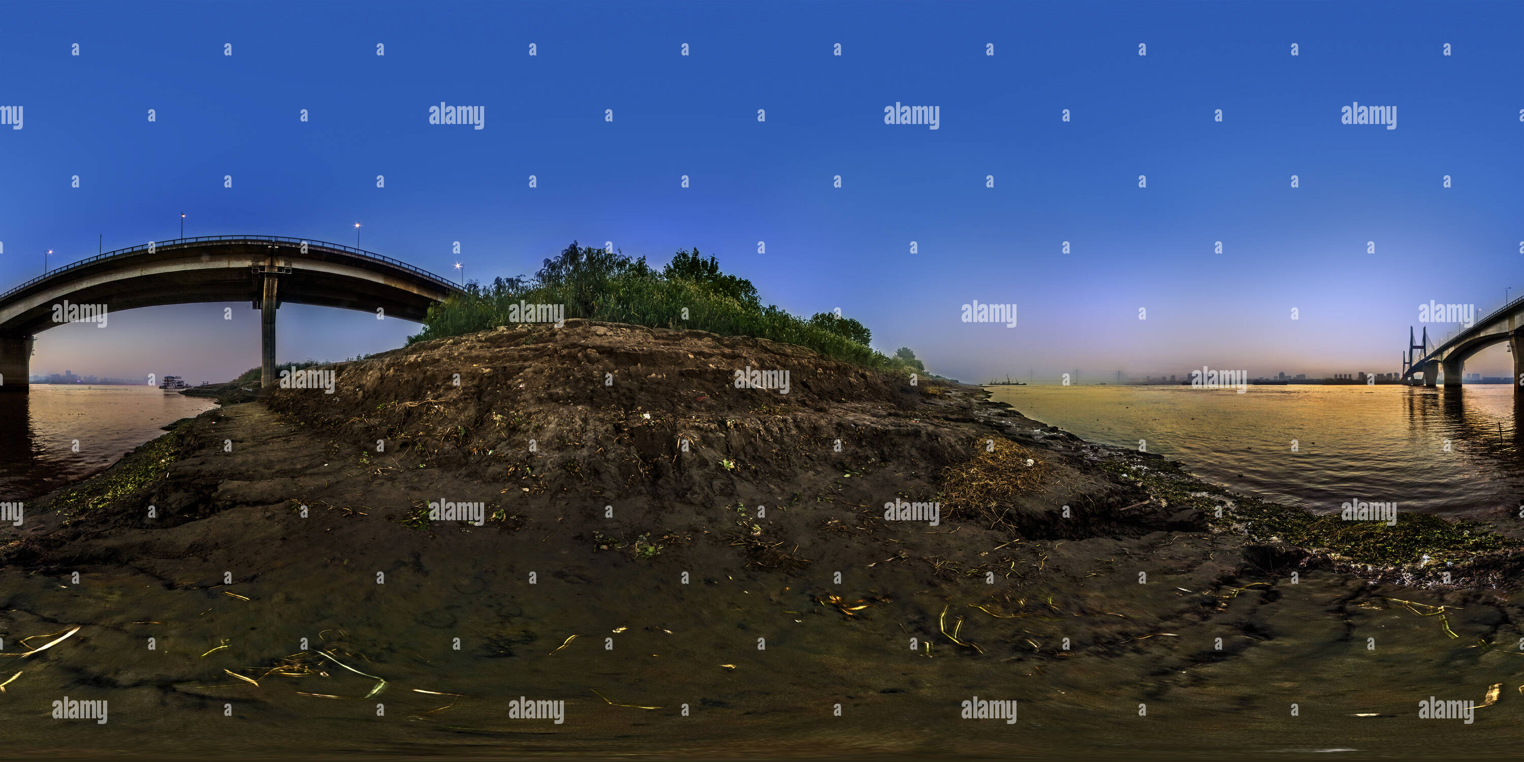 360° view of Hubei Wuhan Beach Park——The Second Wuhan Yangtze River