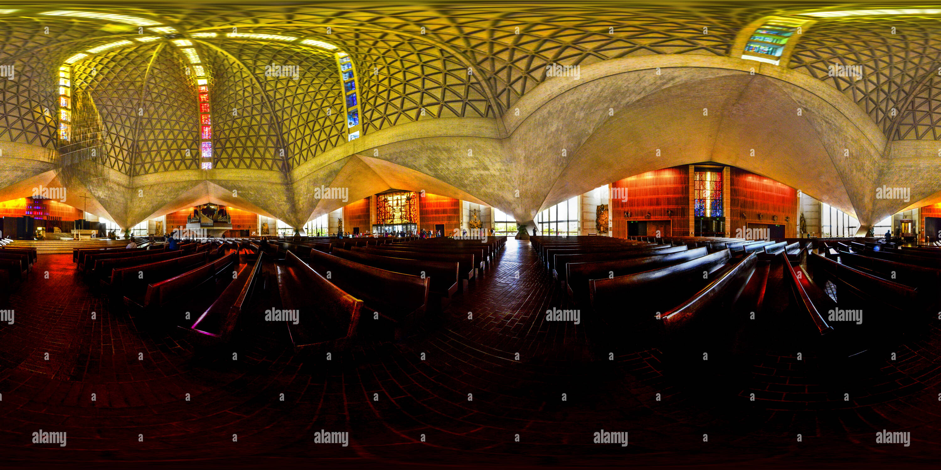 360 degree panoramic view of St. Mary's Cathedral San Francisco California United States