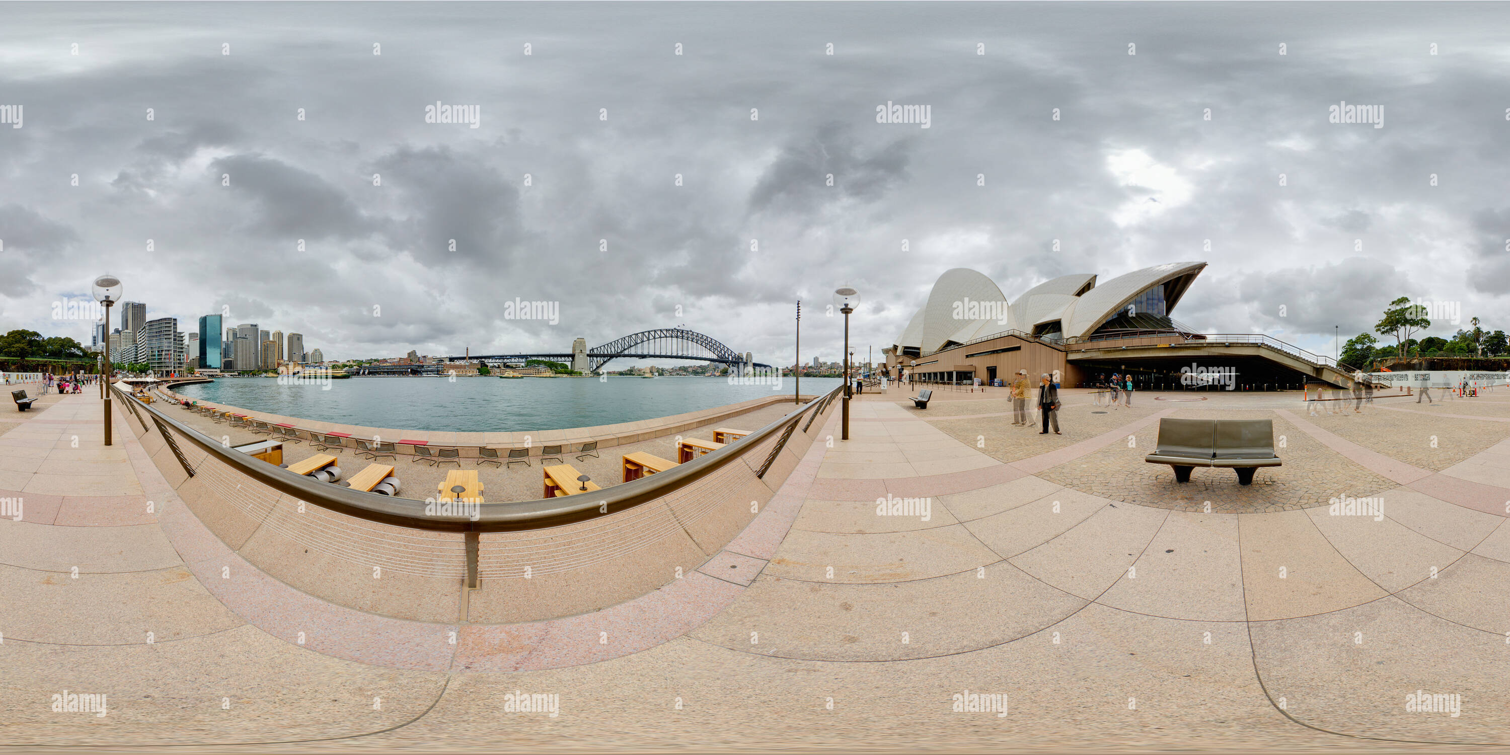 360° view of Circular Quay Sydney Australia - Alamy