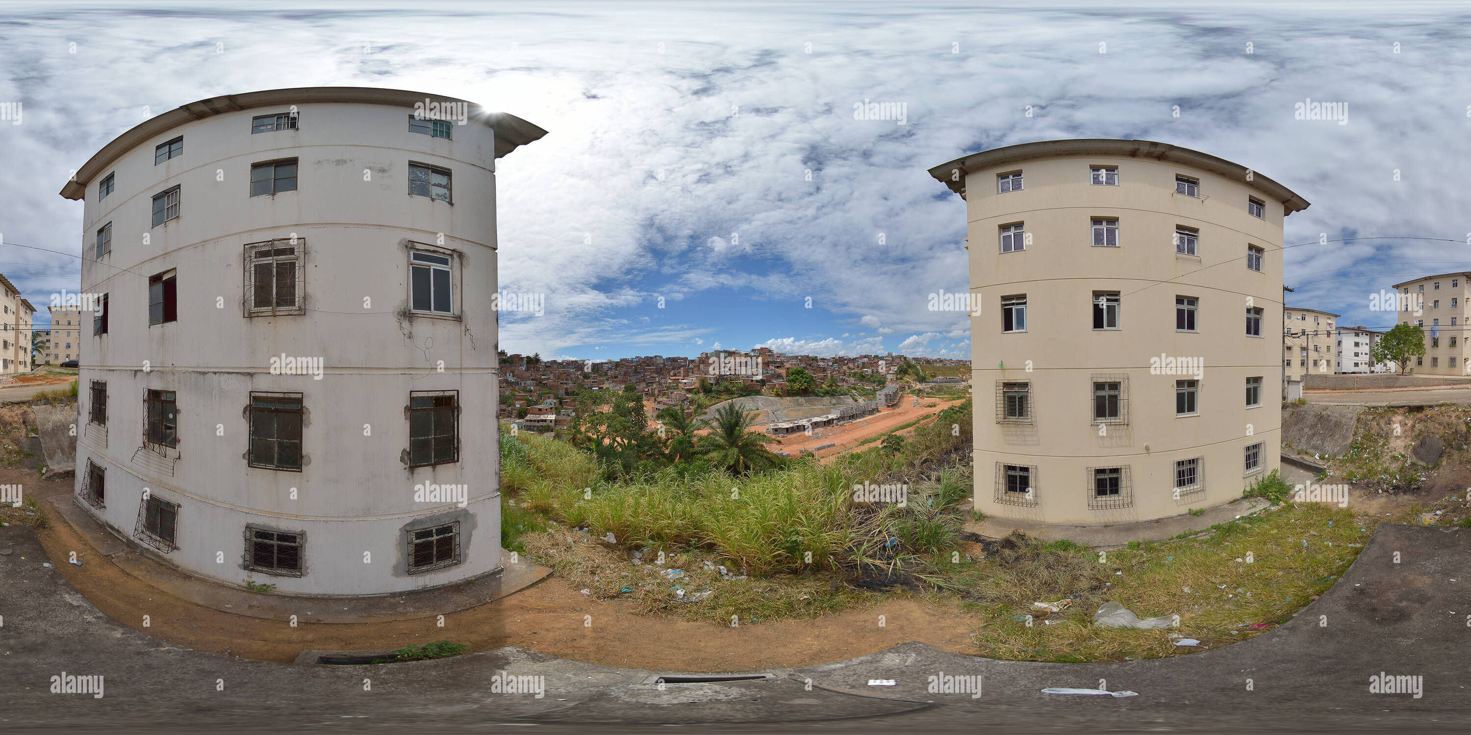 360 degree panoramic view of sussuarana salvador brasil