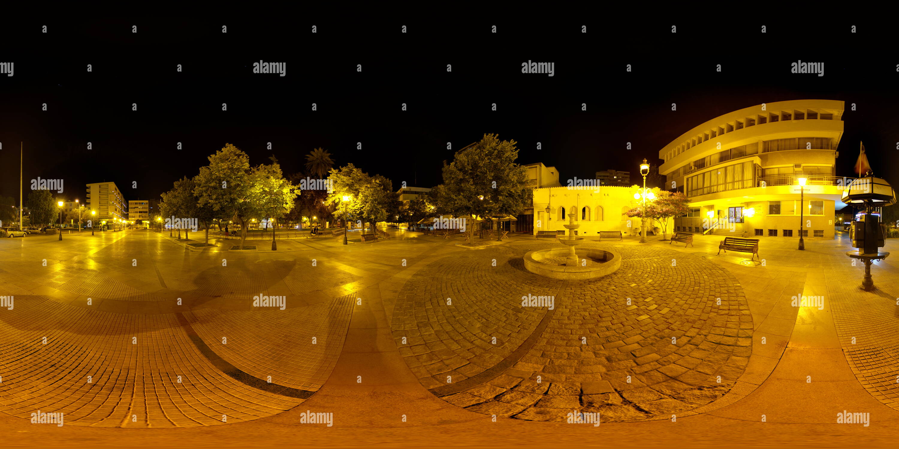 360 degree panoramic view of Plaza Los Héroes - Intendencia de Rancagua