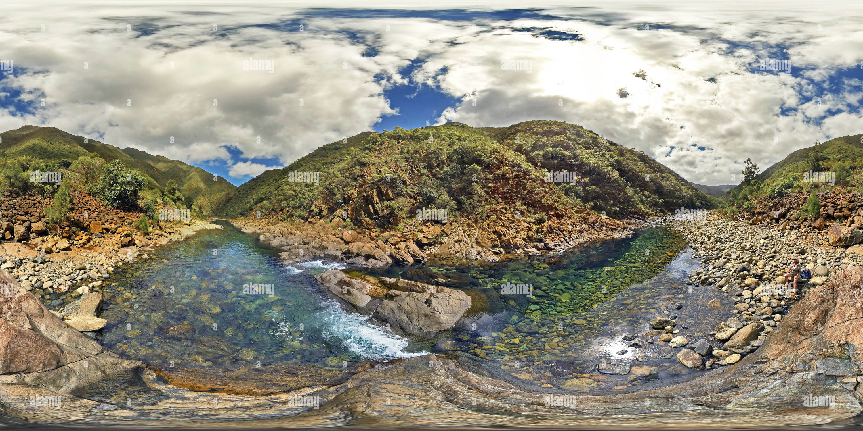 360° view of Dumbea River Squeeze New Caledonia - Alamy