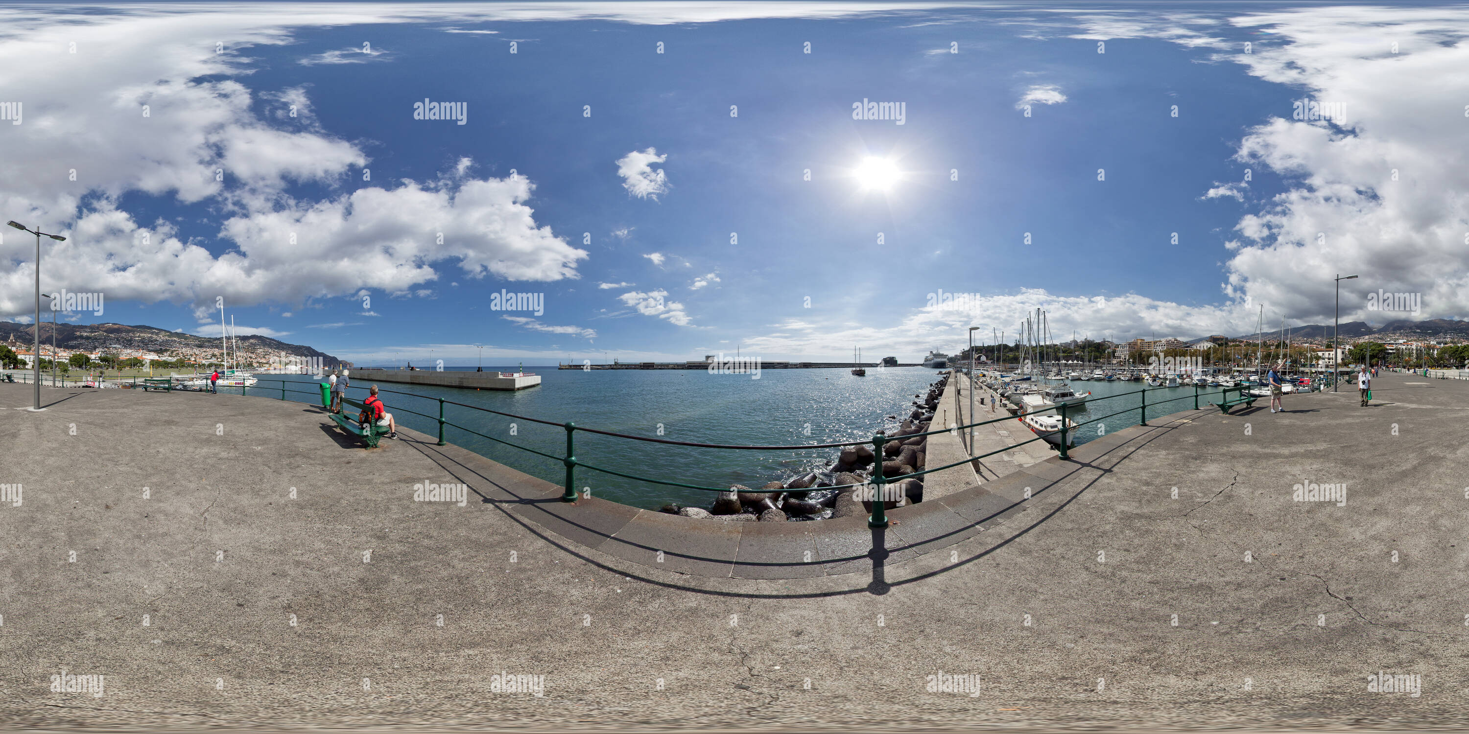 360° view of Madeira, Funchal Port - Alamy