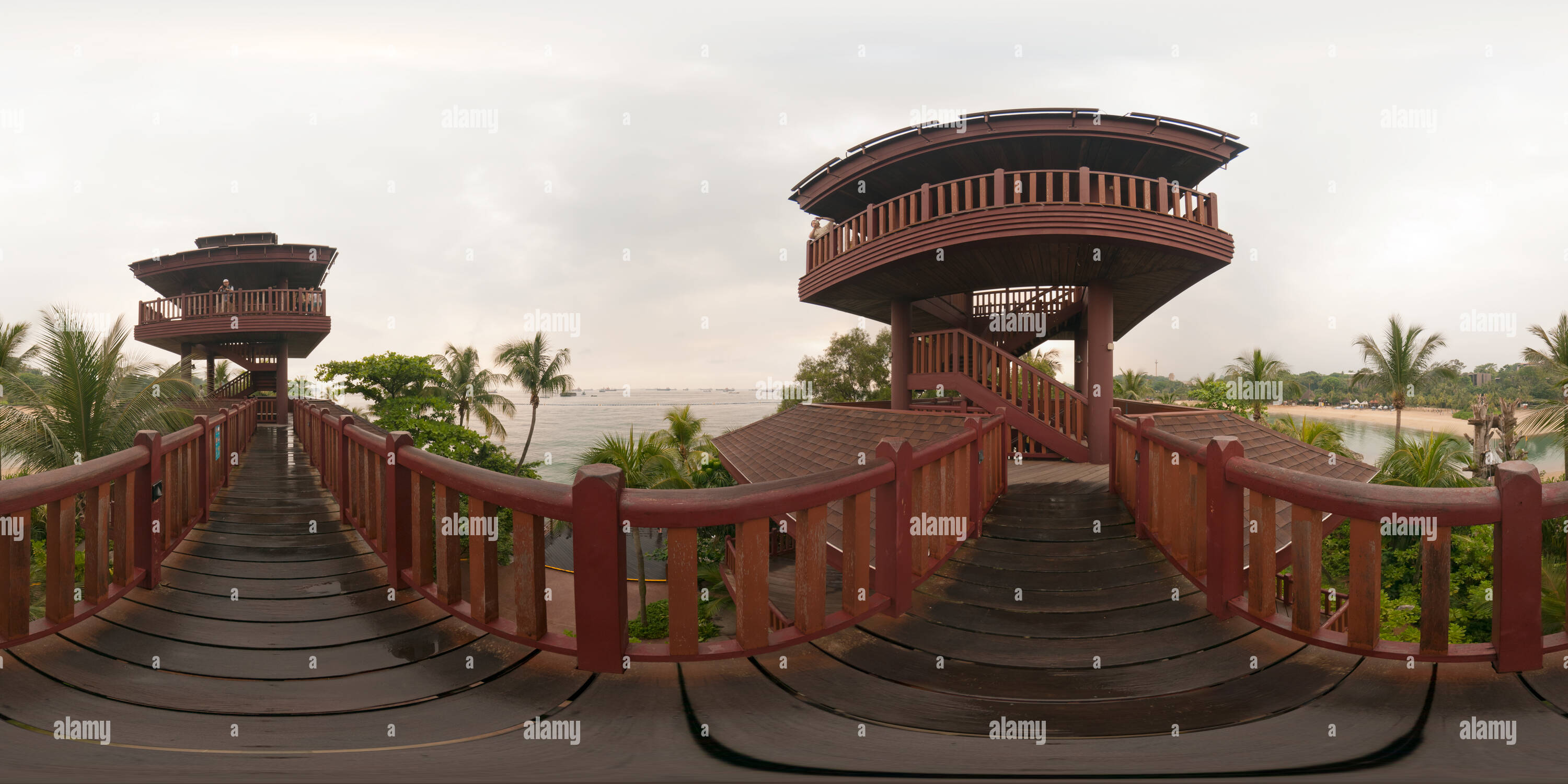 360° view of The sightseeing towers on Palawan Island - Alamy