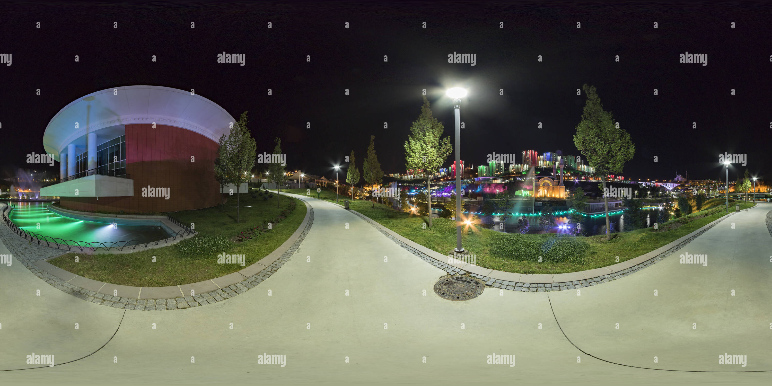 360 degree panoramic view of Kuzey Yildizi Ankara Buyuksehir Belediyesi 20160723 2142 23
