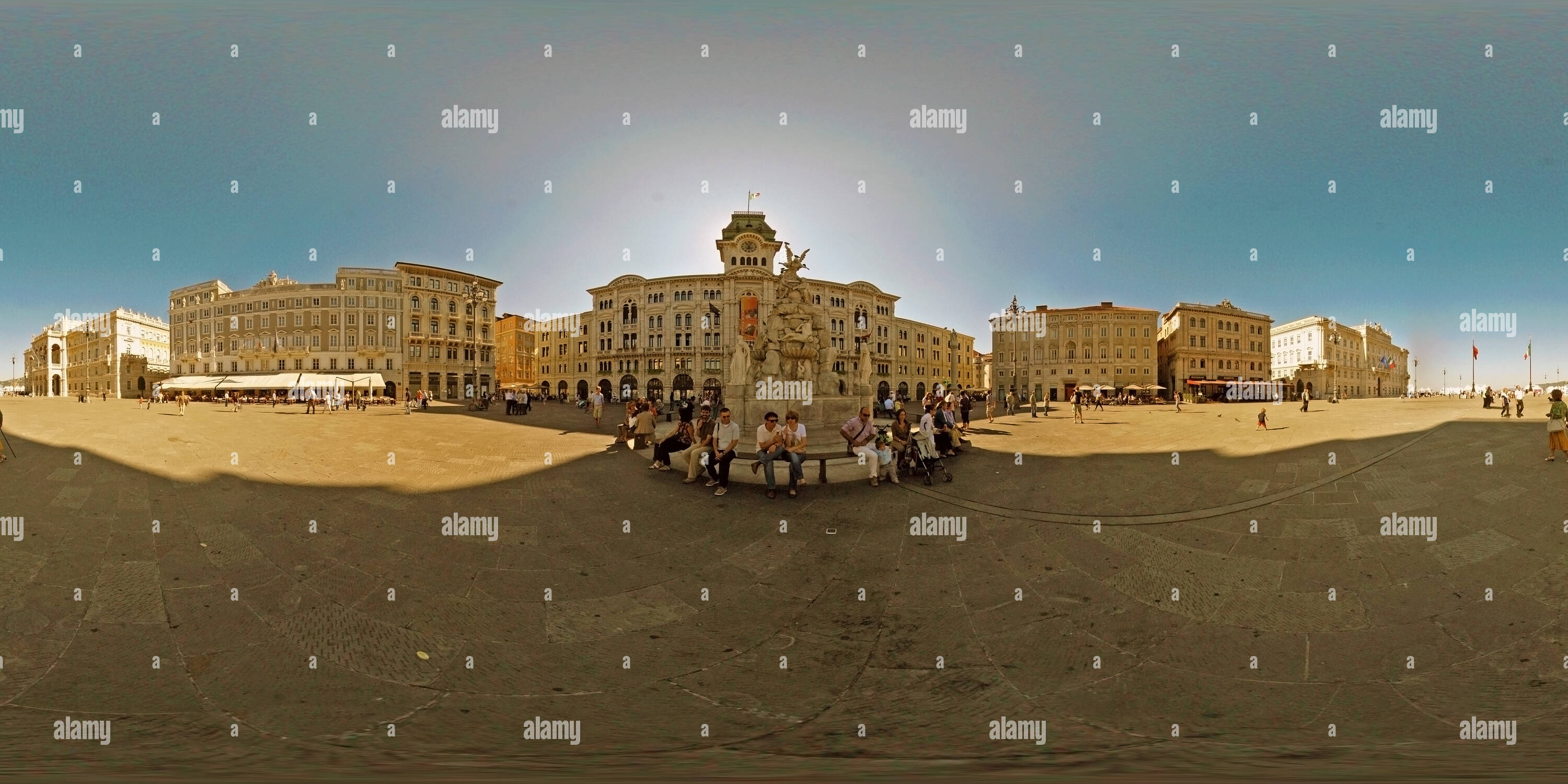 360° View Of Piazza Unità D'Italia (Unity Of Italy Square - Alamy