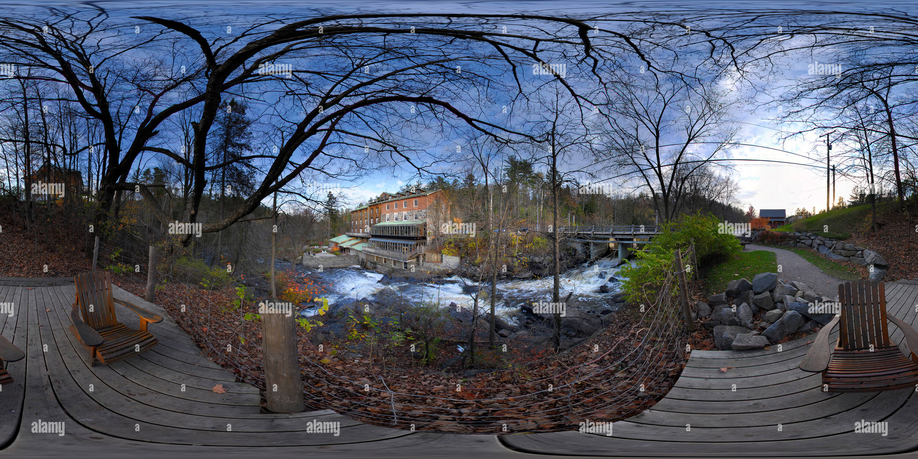 360° view of Moulin Wakefield, Quebec Alamy