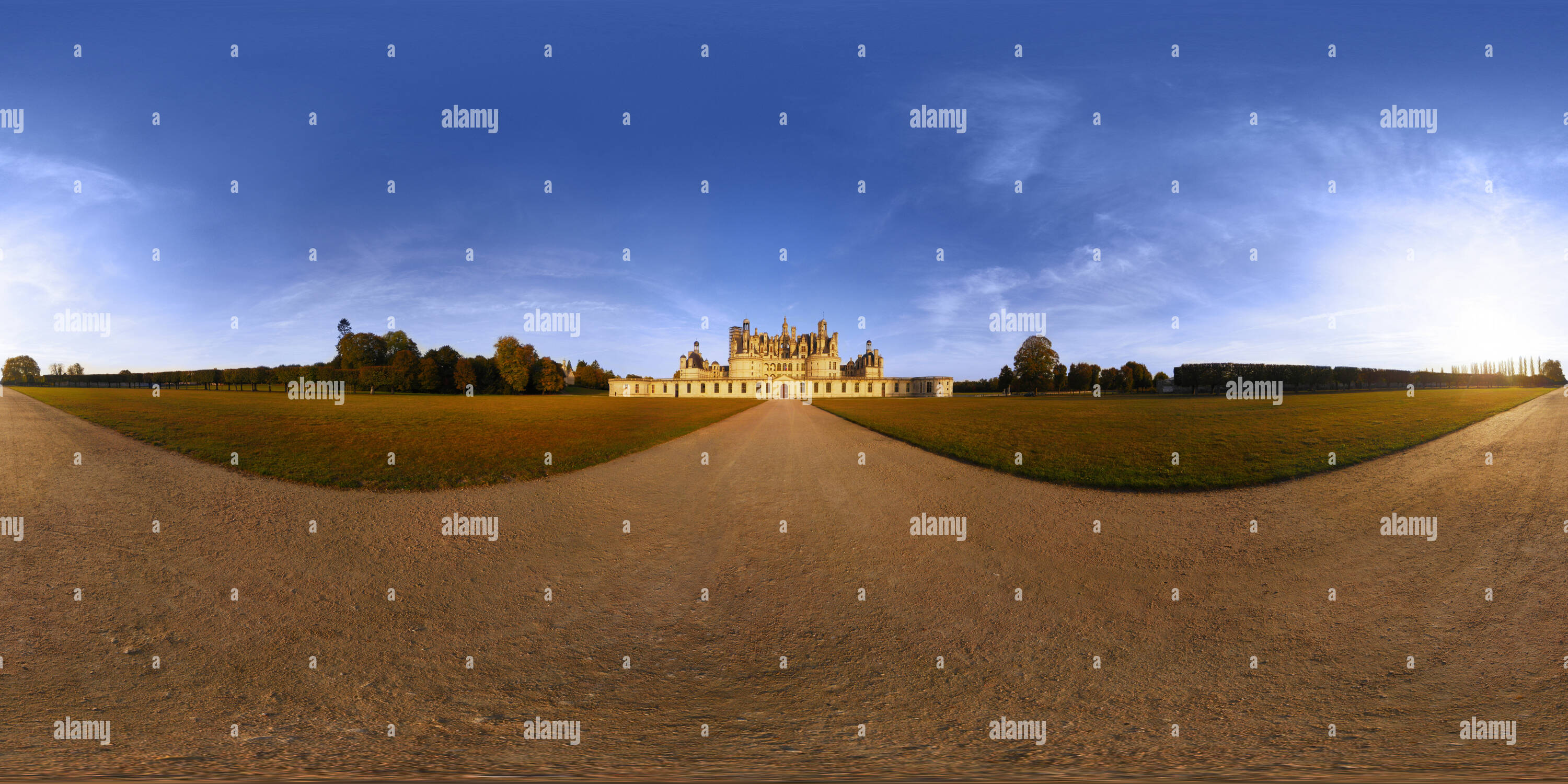 360° view of Château de Chambord Alamy