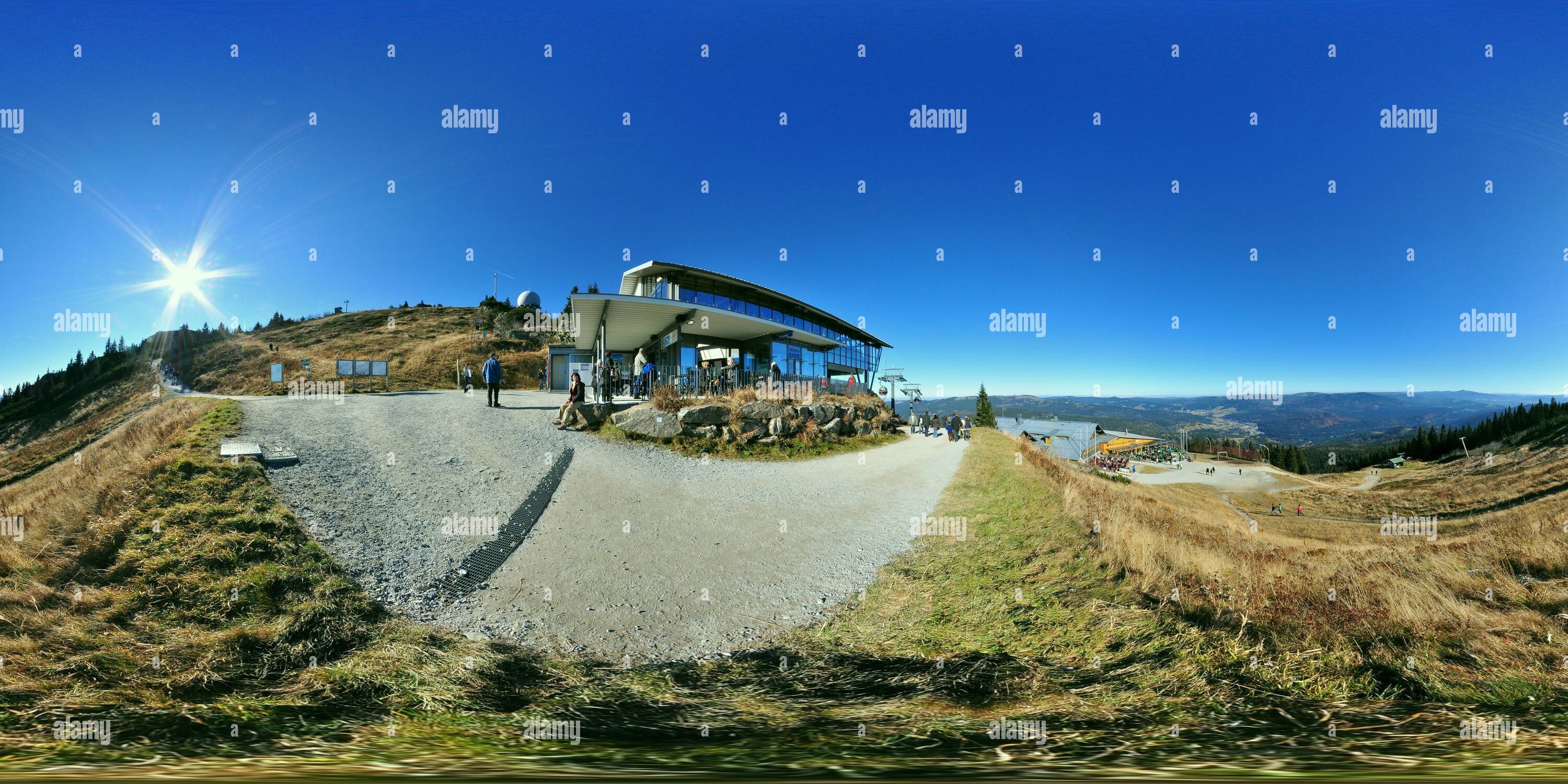 360° view of Arber Gondelbahn Bergstation - Alamy