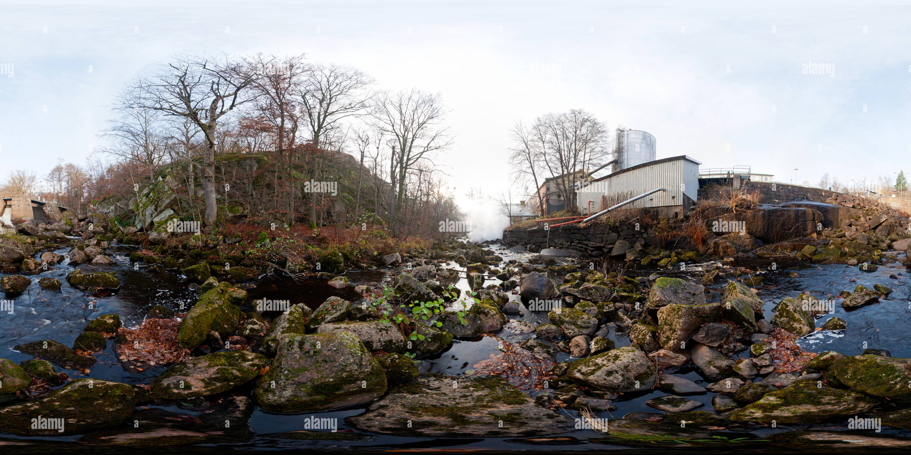 360 degree panoramic view of Djupafors