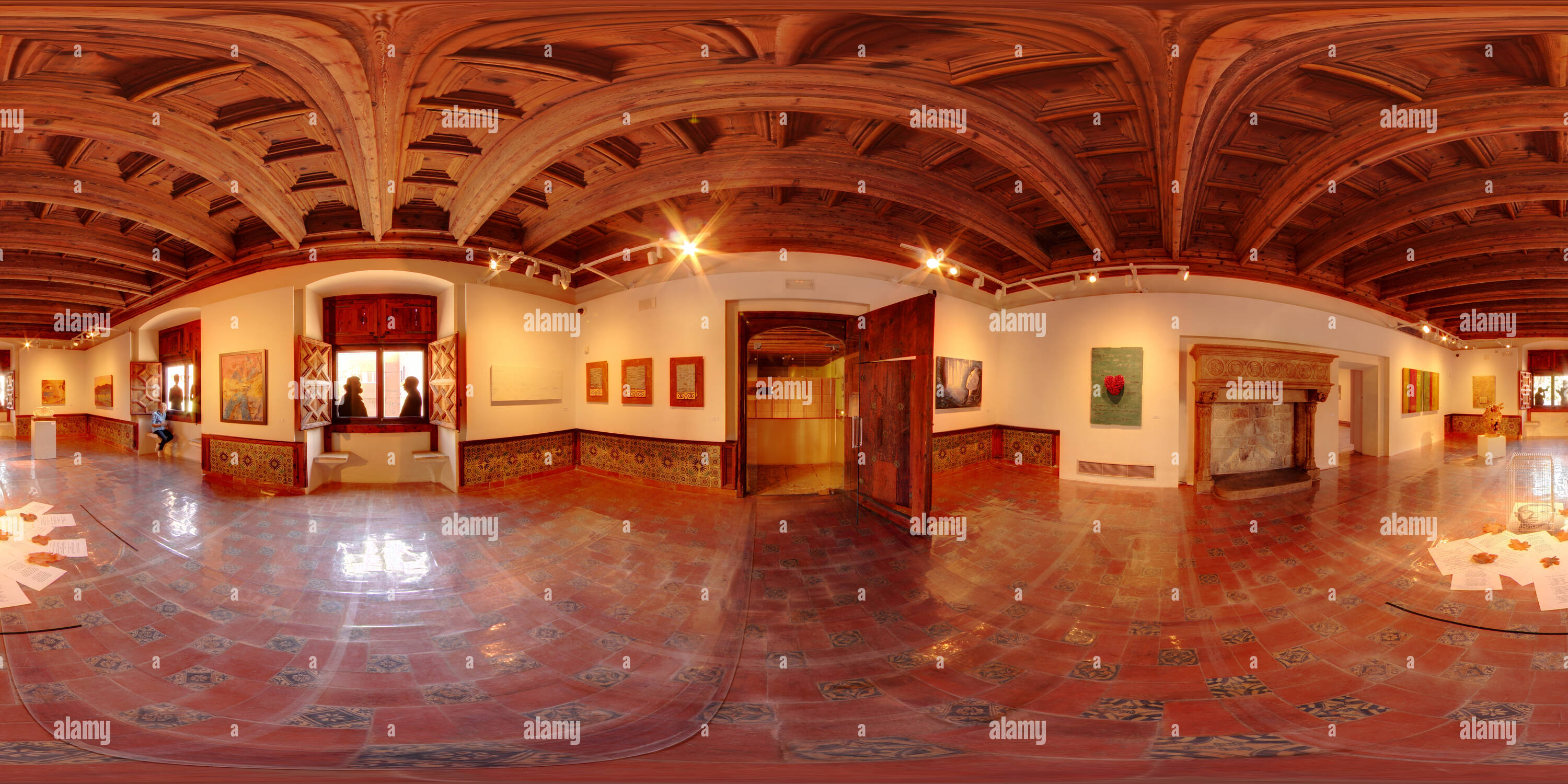 360° view of Alaquas Castle - Sala 8 - Alamy