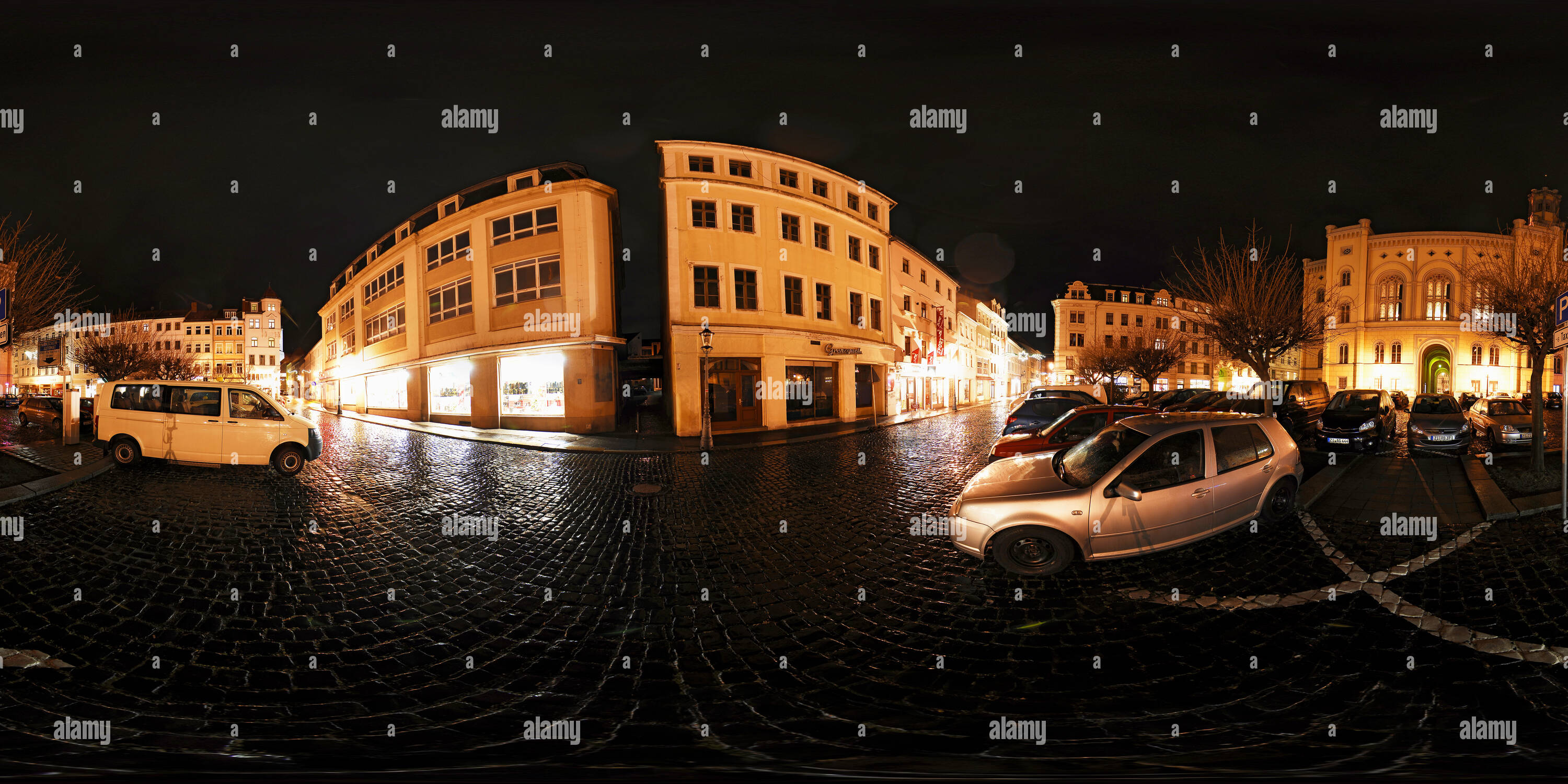 360° view of Zittau hinterer Marktplatz Alamy