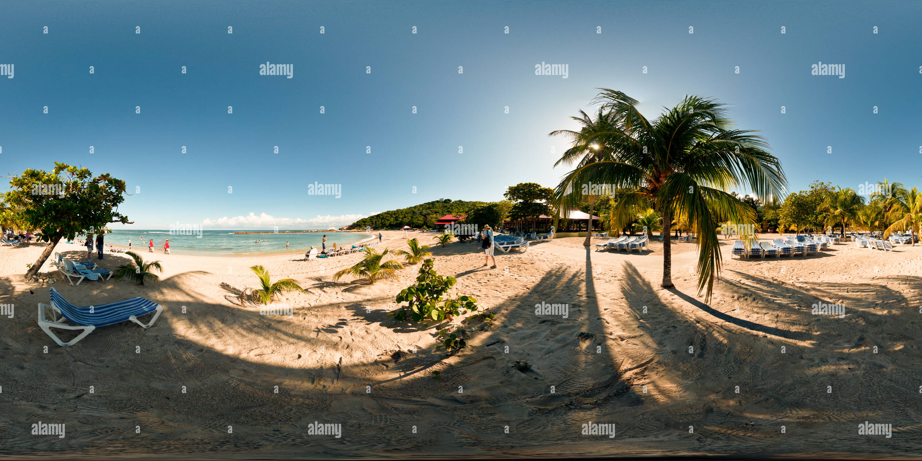 360° view of Beach at Labadee, Haiti - Alamy