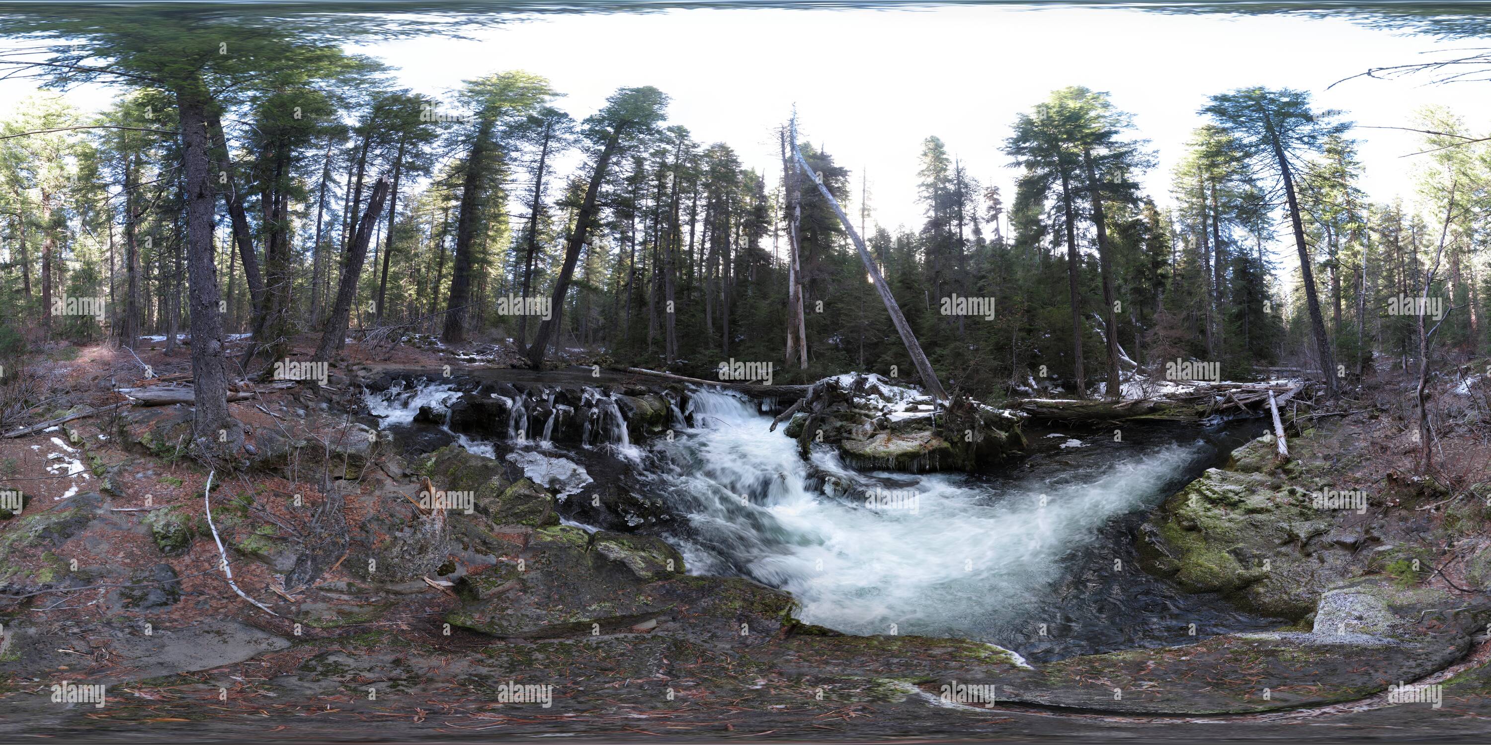 360° view of Union Creek Falls - Alamy 