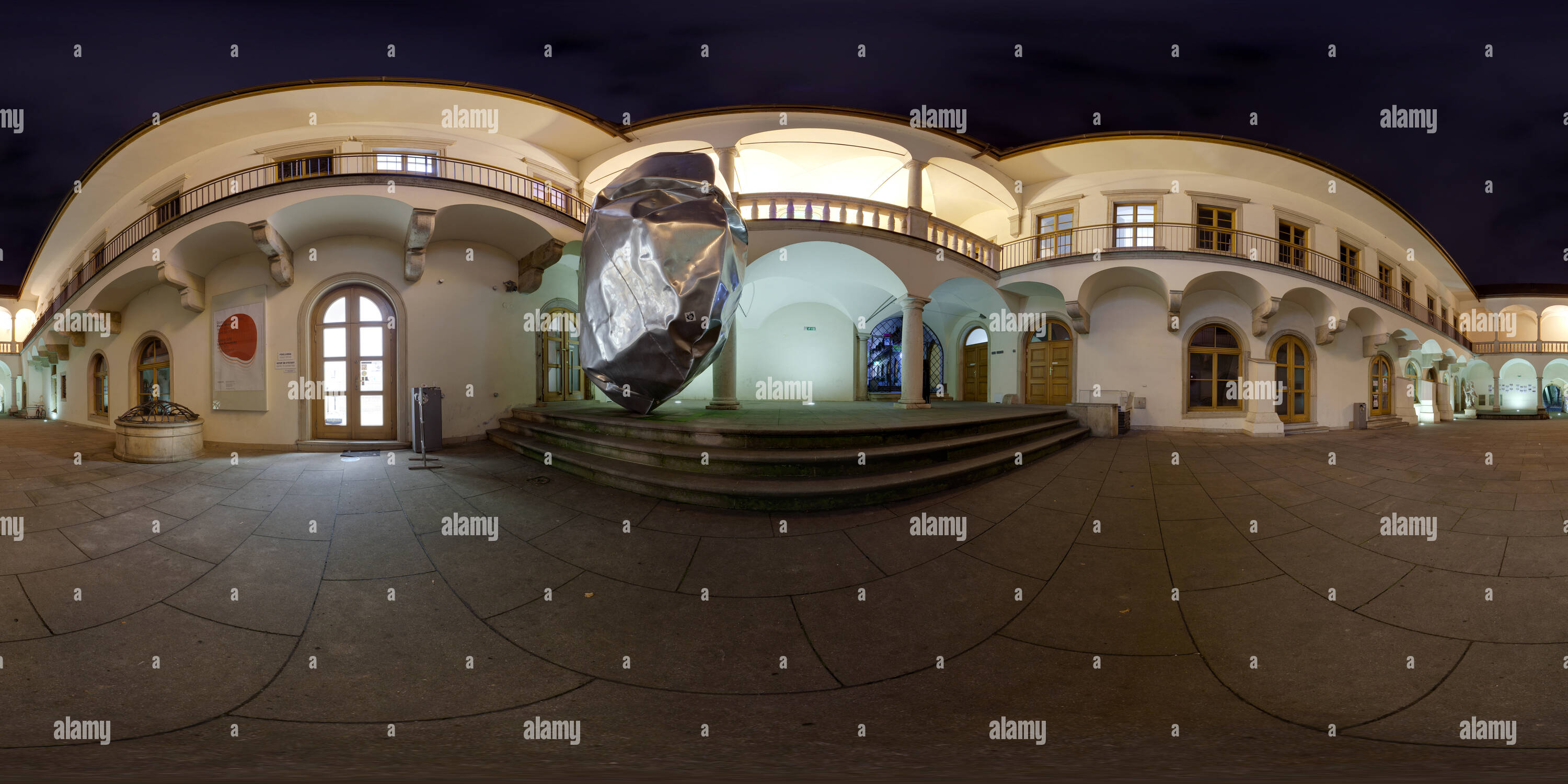 360 degree panoramic view of House of Kunstat lords / House of arts