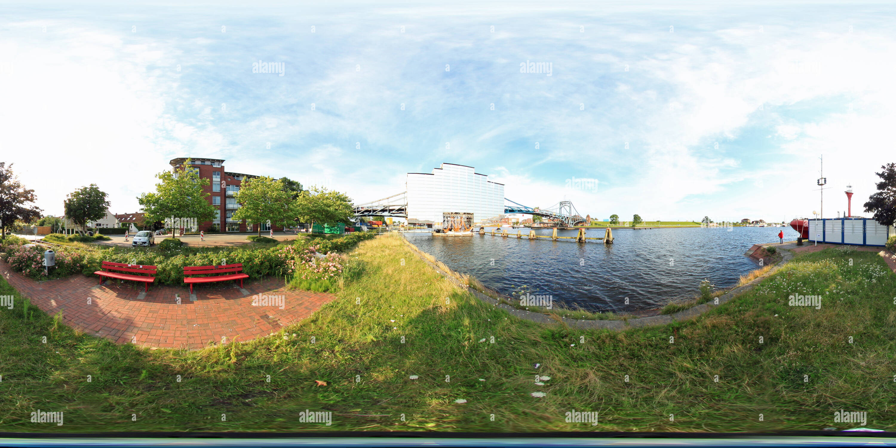 360 degree panoramic view of Wilhelmshaven Innenhafen