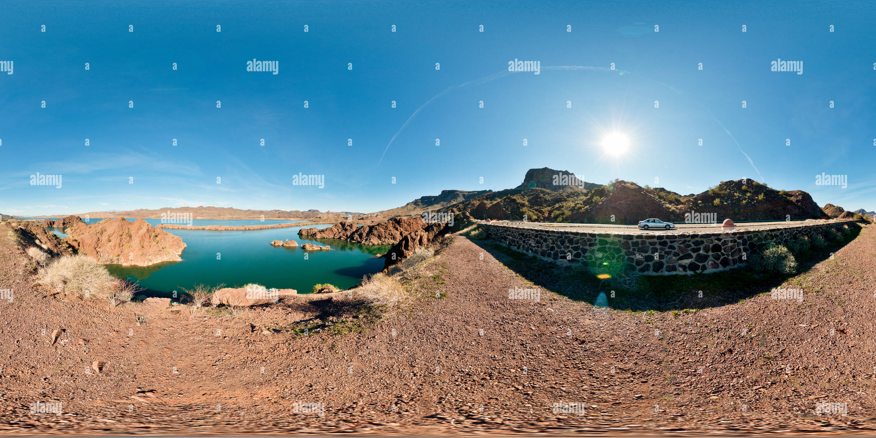 360 degree panoramic view of South Lake Havasu, Arizona, Usa