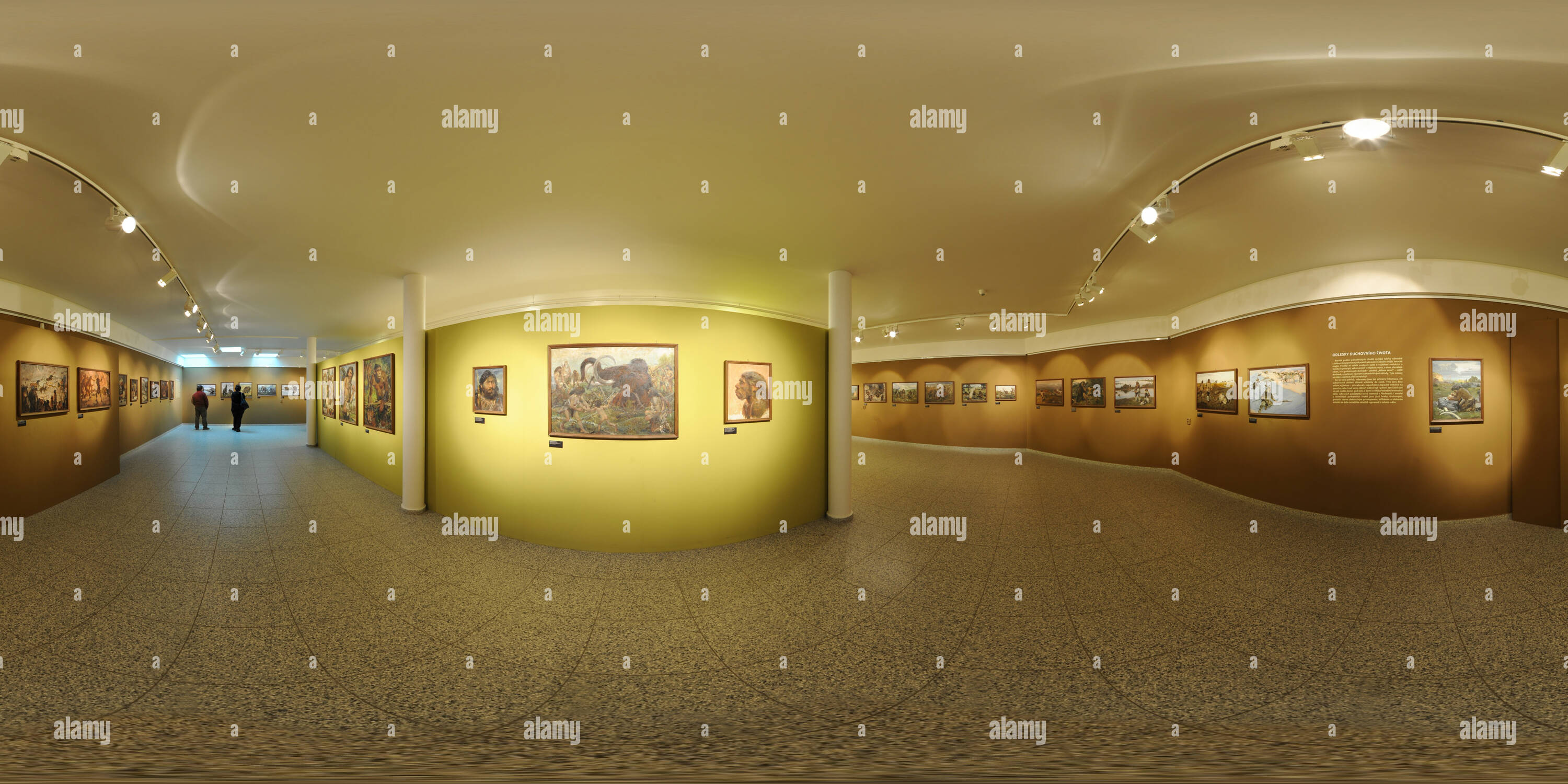 360 degree panoramic view of Zdenek Burian, Exhibition in Anthropos 2012