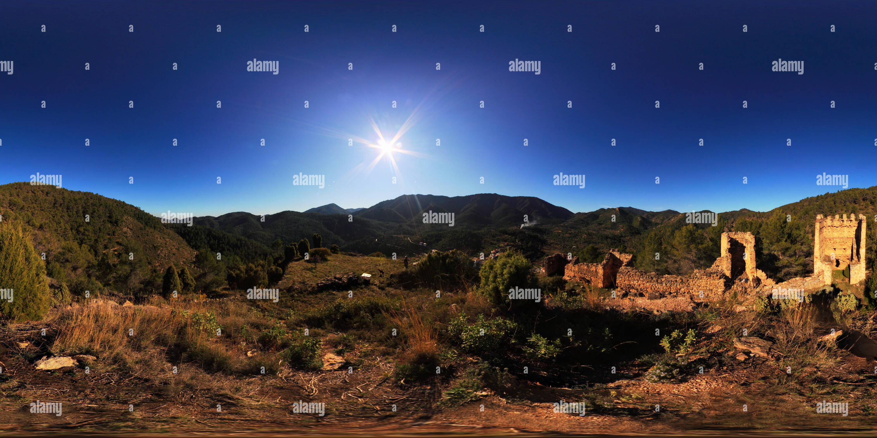 360° view of El Castillo de Alcudia de Veo Alamy