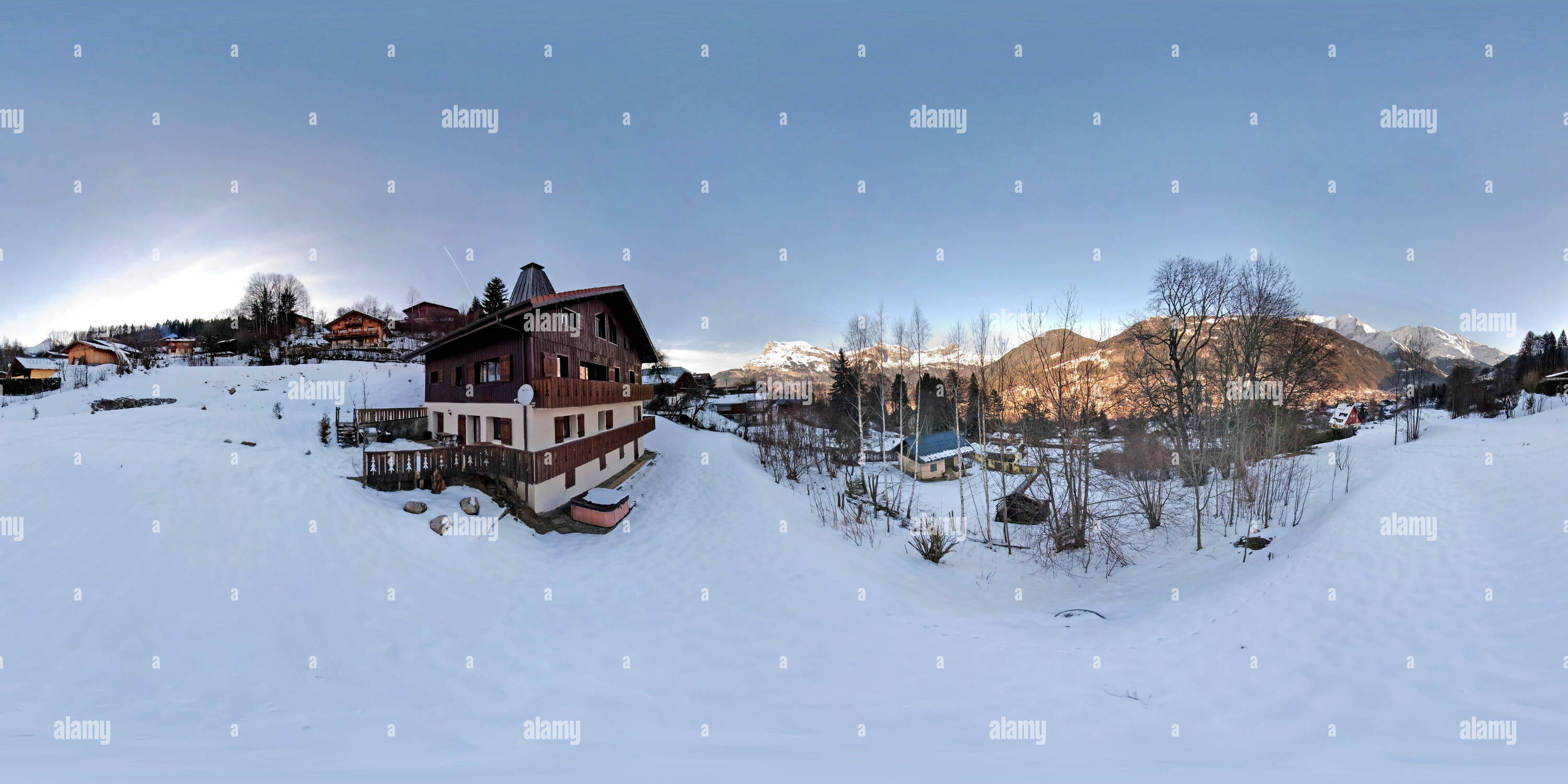 360 degree panoramic view of Chalet Bouleau