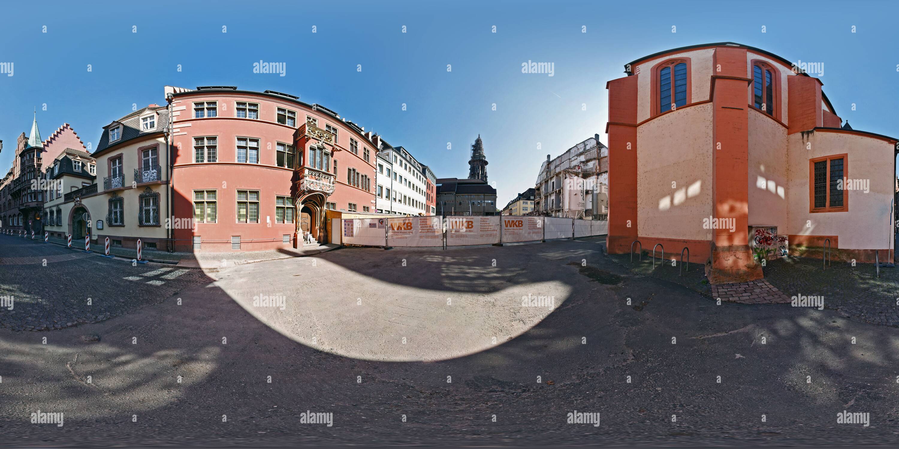 360° view of Chor der Martinskirche und Münsterblick Alamy