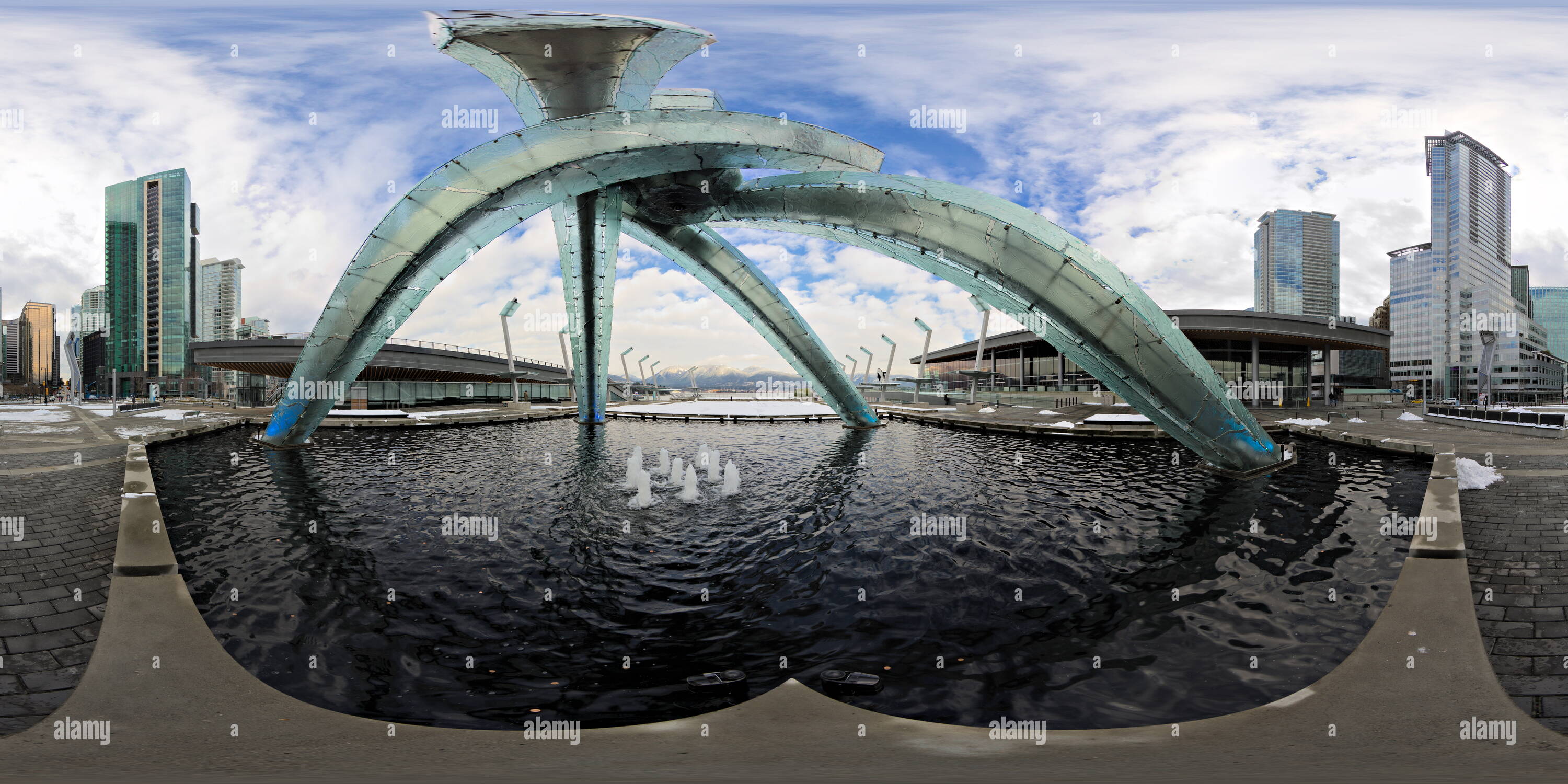 360° view of Olympic Cauldron, Vancouver Alamy