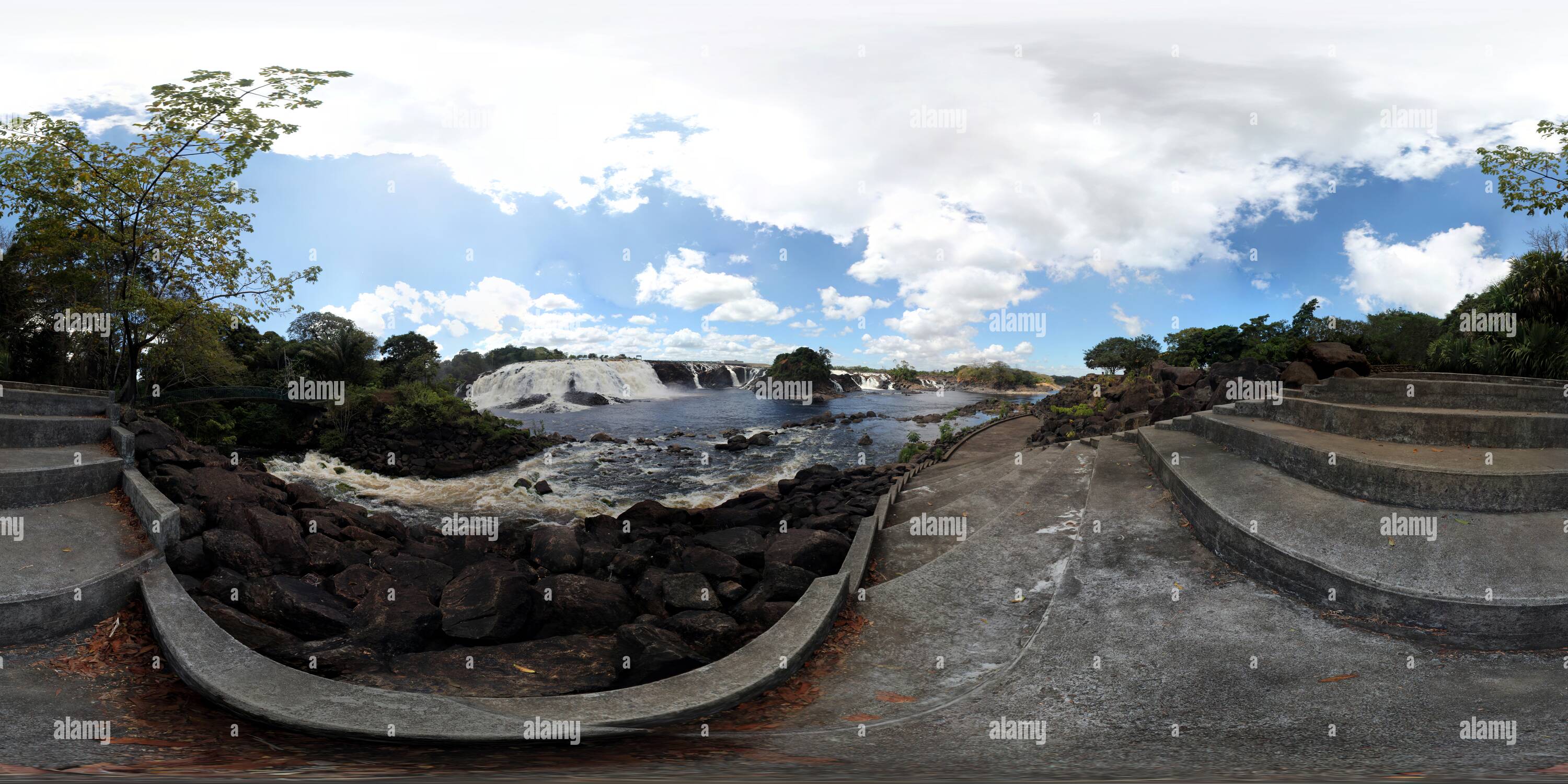 360 degree panoramic view of 'La Llovizna' National Park, Ciudad Guayana, Bolivar (Venezuela)