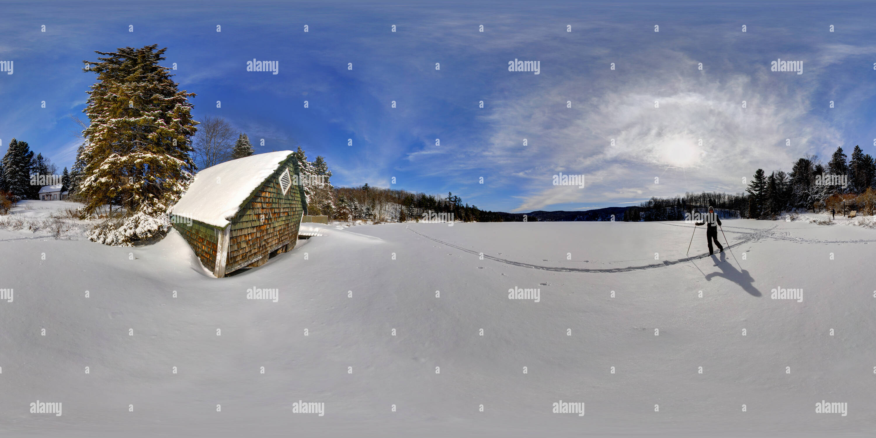 360 degree panoramic view of Lac Meech, Quebec