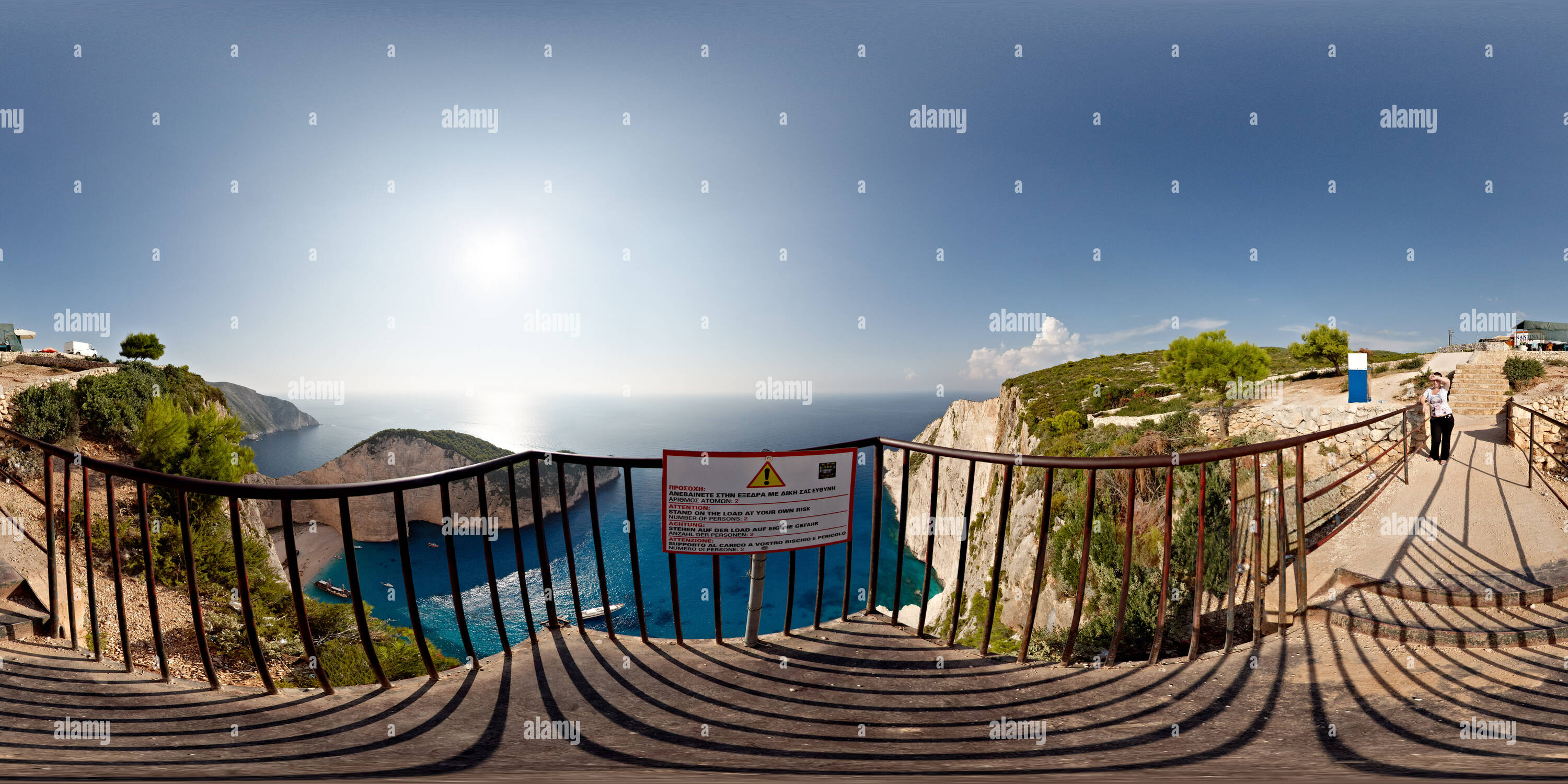 360° view of Zakynthos. The observation deck over Navagio Bay - Alamy