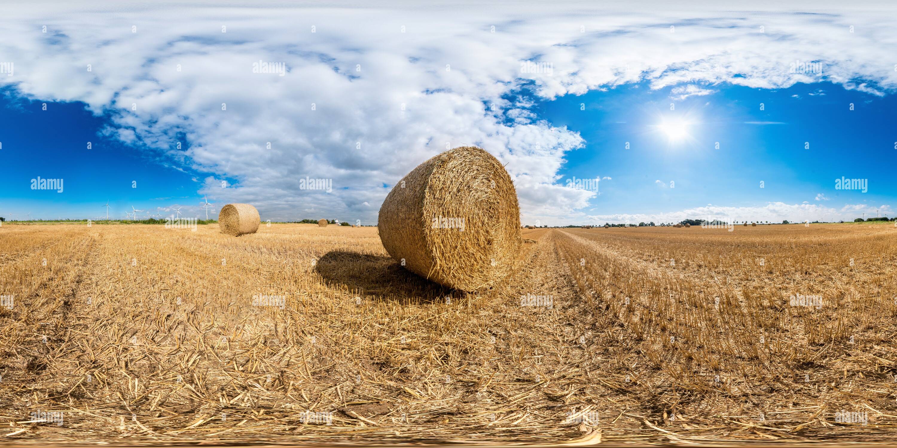 360° view of Dithmarschen Bale of Straw Alamy