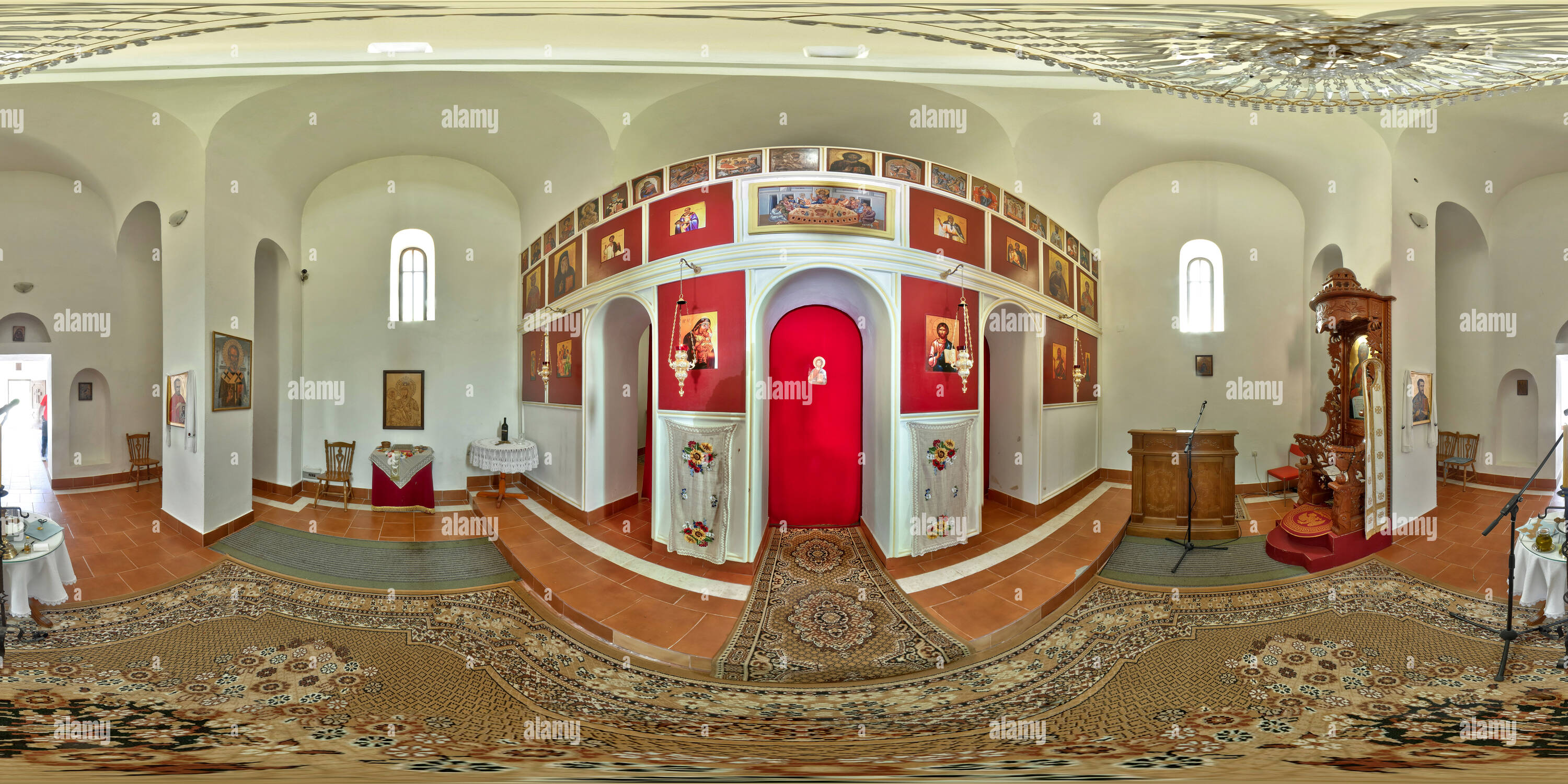 360° view of Manastir Rmanj, Martin Brod - Alamy