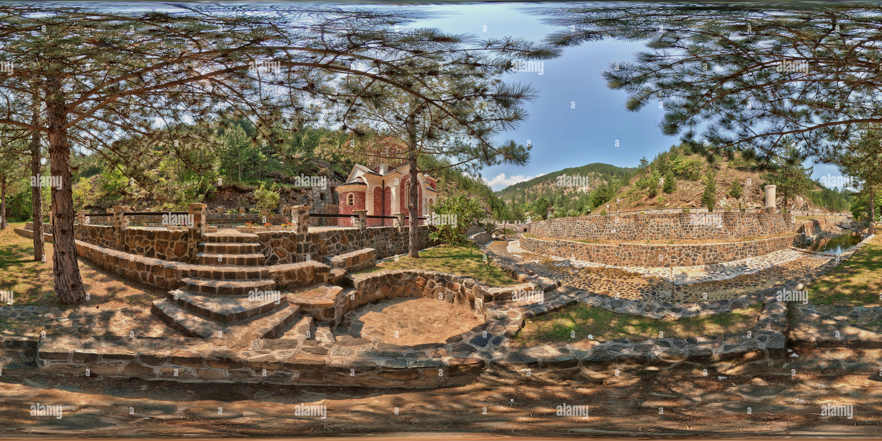 360° view of Crkva sv. Jovana krstitelja, Bele Vode - Mokra gora - Alamy