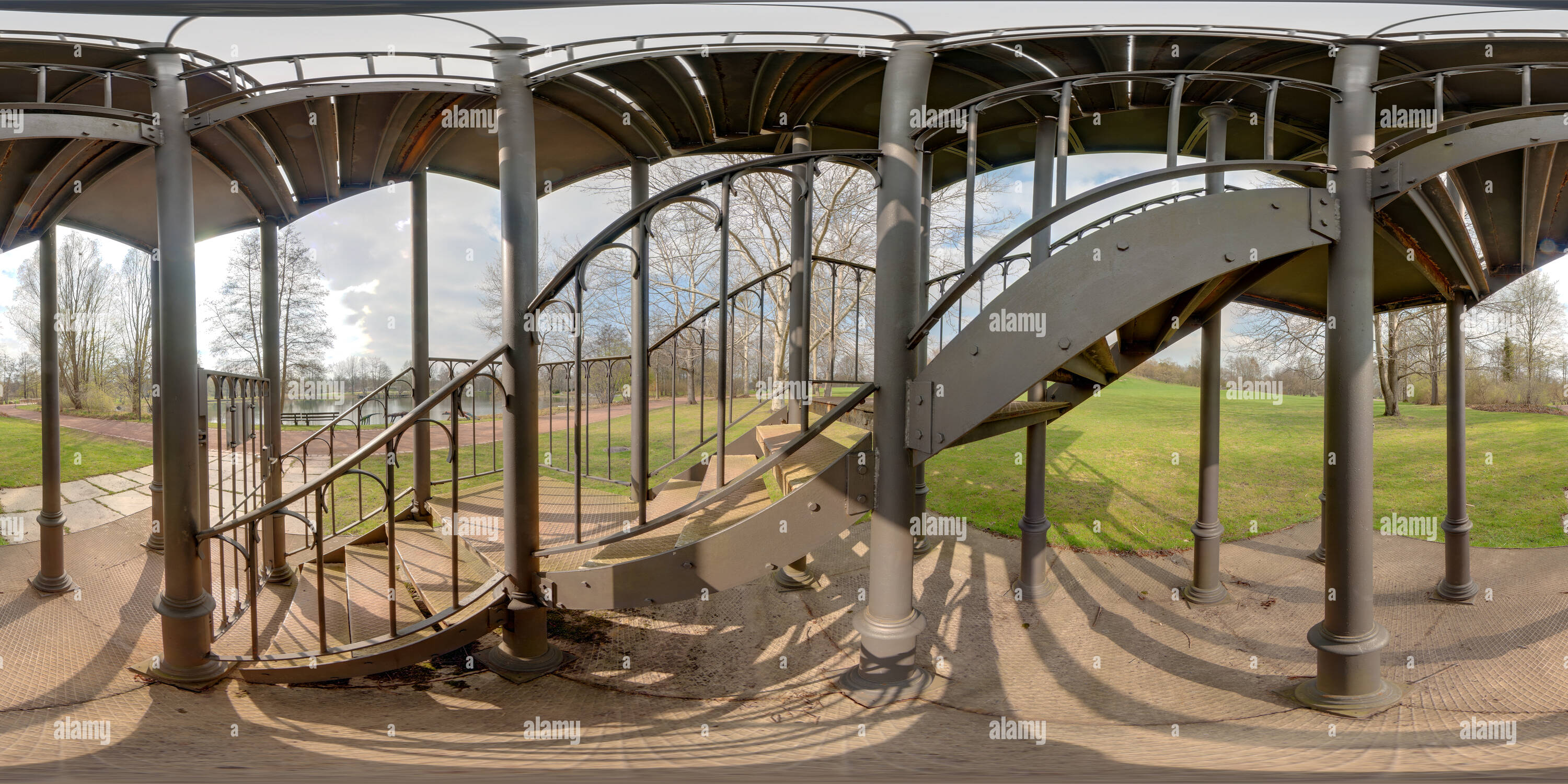 360° view of Britzer Garden Tower Alamy