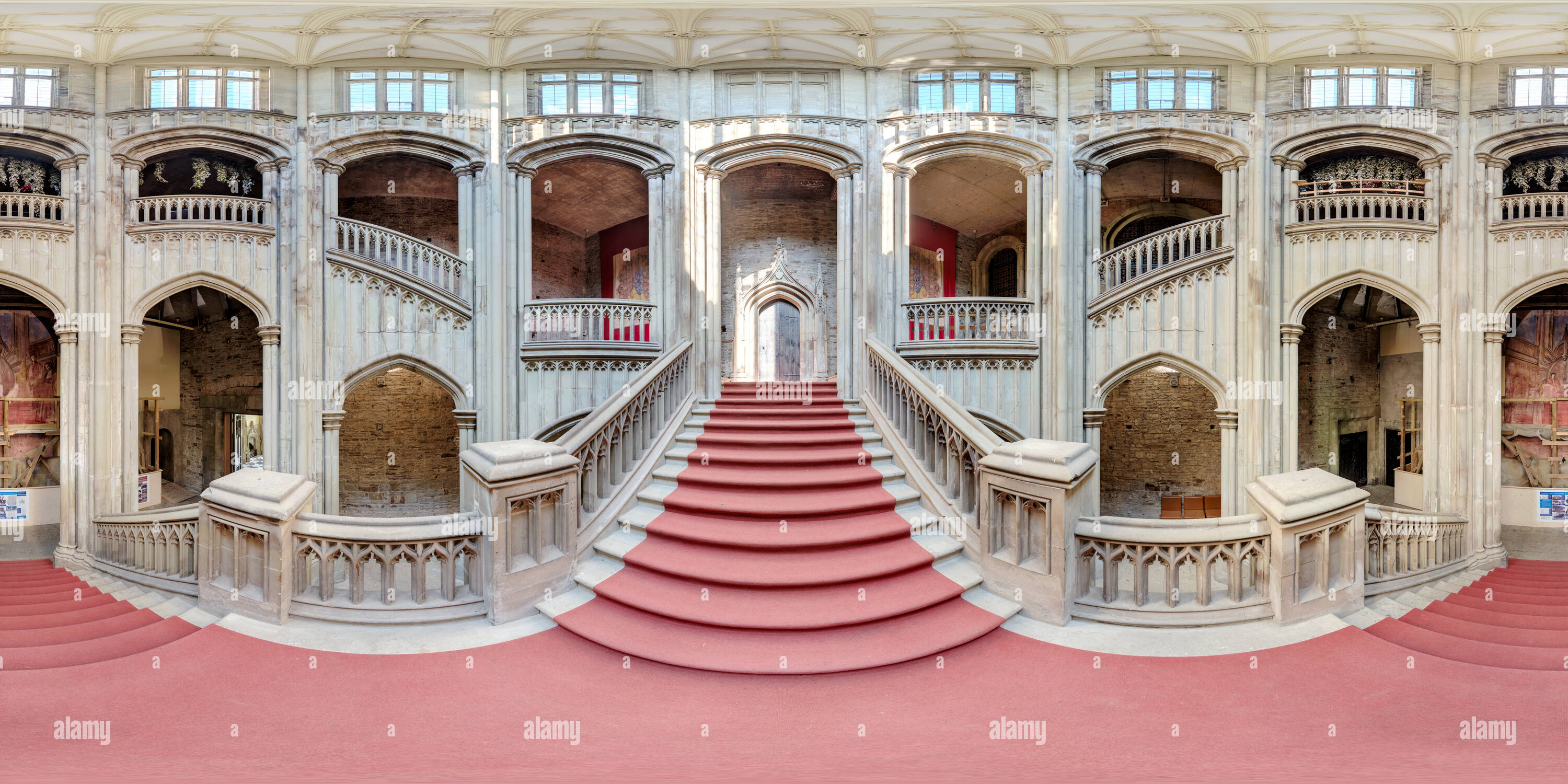 360° View Of Margam Castle Staircase Alamy