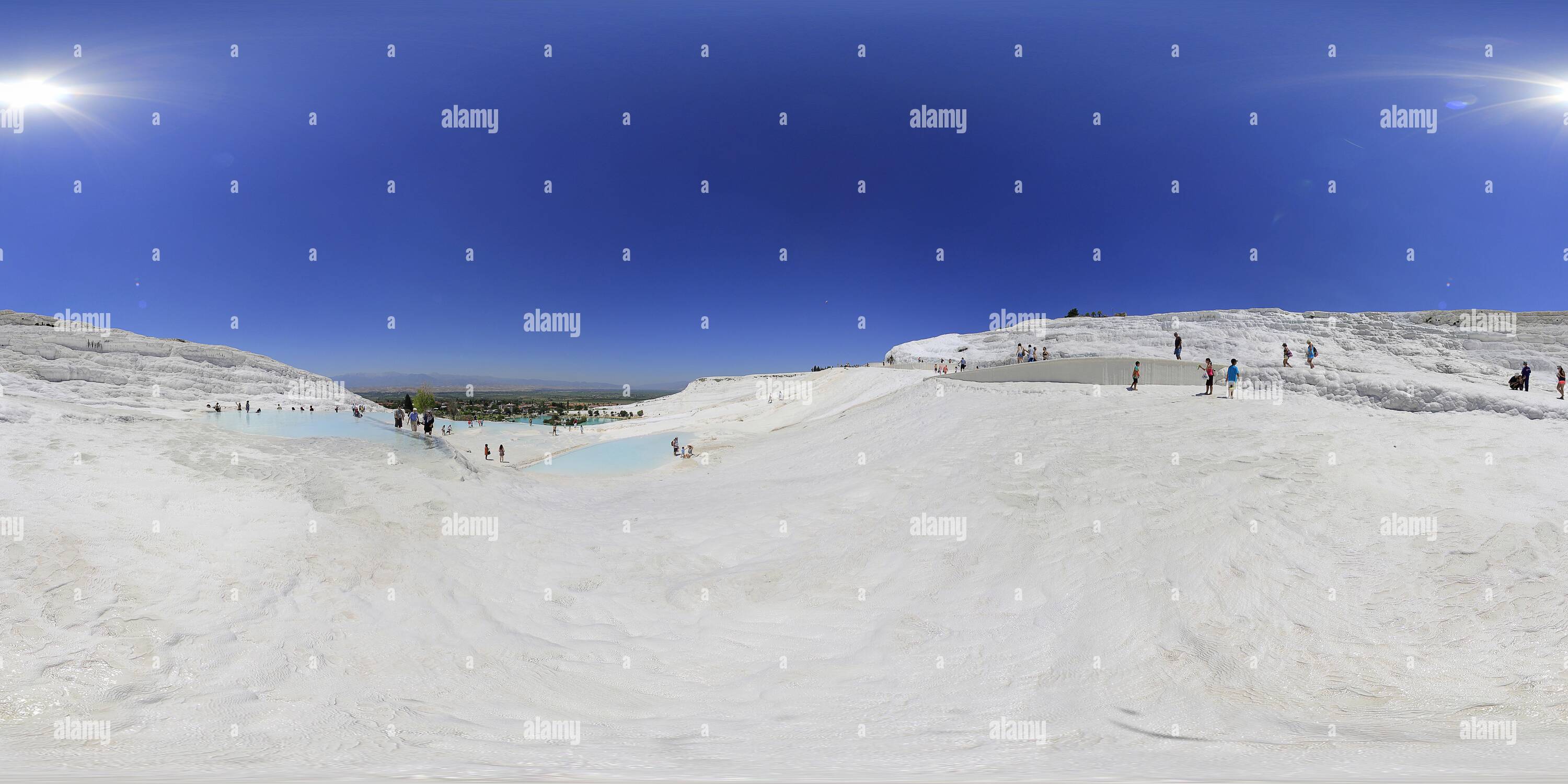 360° view of Pamukkale TravertenlerDenizliTurkey (10 Alamy